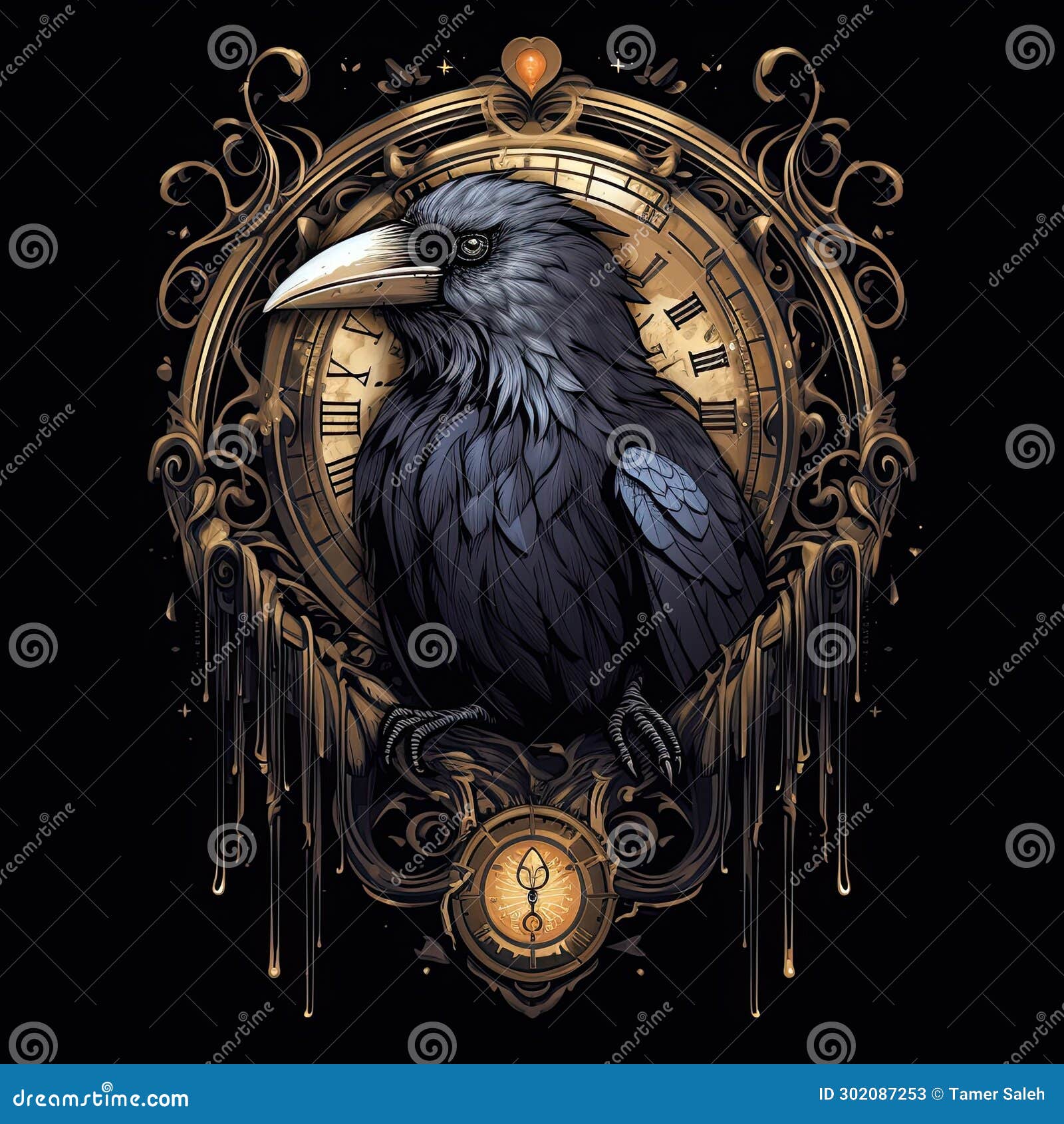 A MOONLIT RAVEN Vikings Fantasy Mythology Crow Uomo Cotton - Foto 9