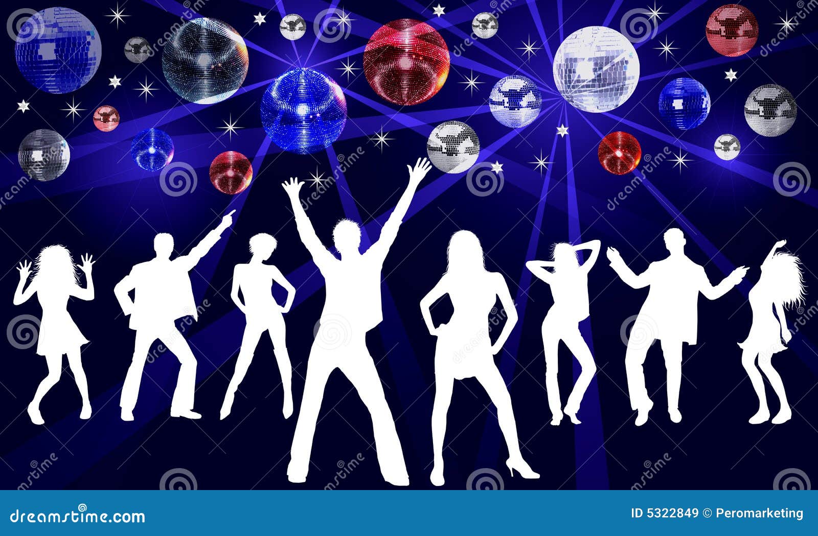 Illustration De Danse De Disco Images libres de droits 