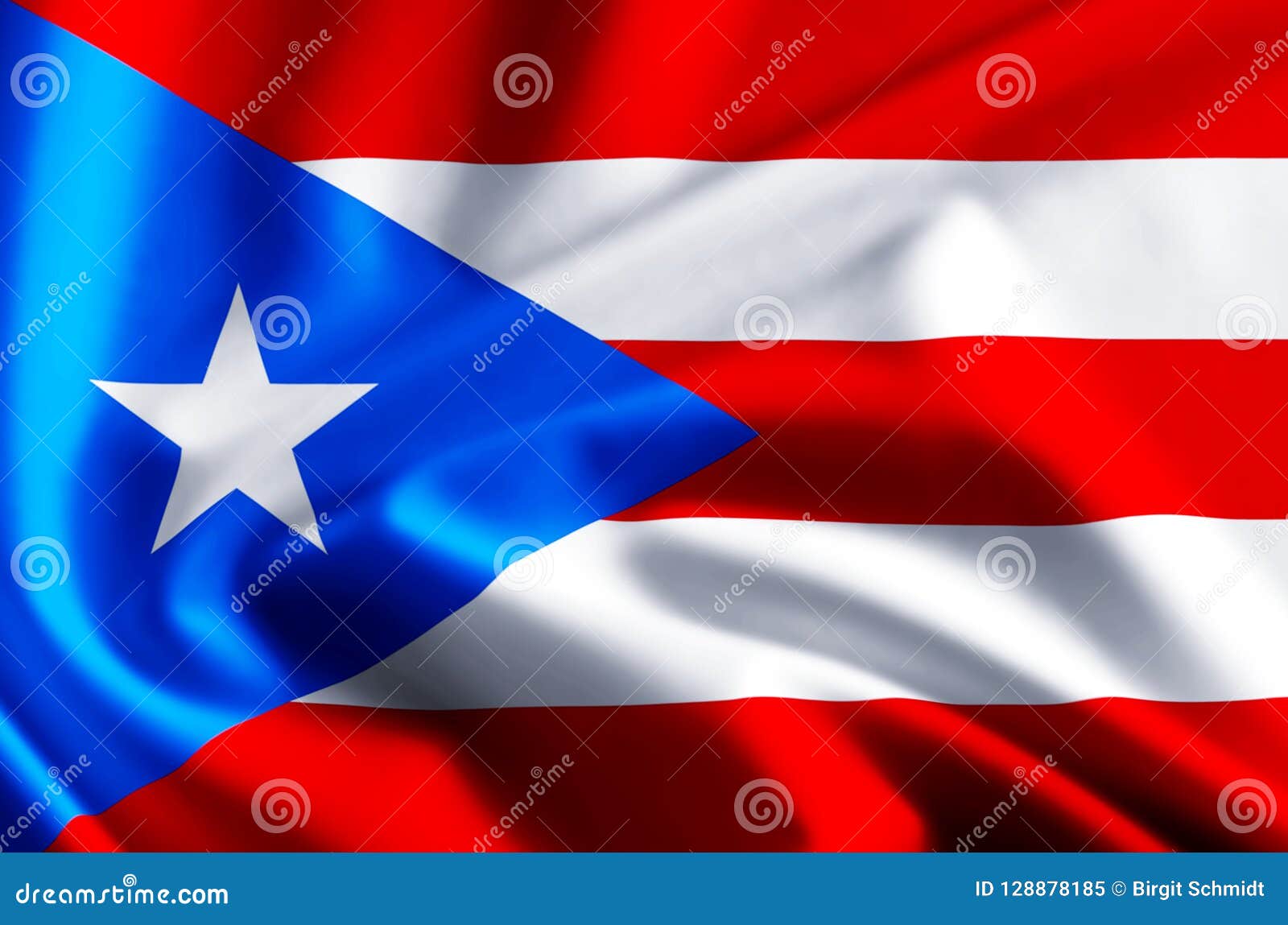 Illustration De Drapeau Du Porto Rico Illustration Stock Illustration Du Mod Effet 128878185