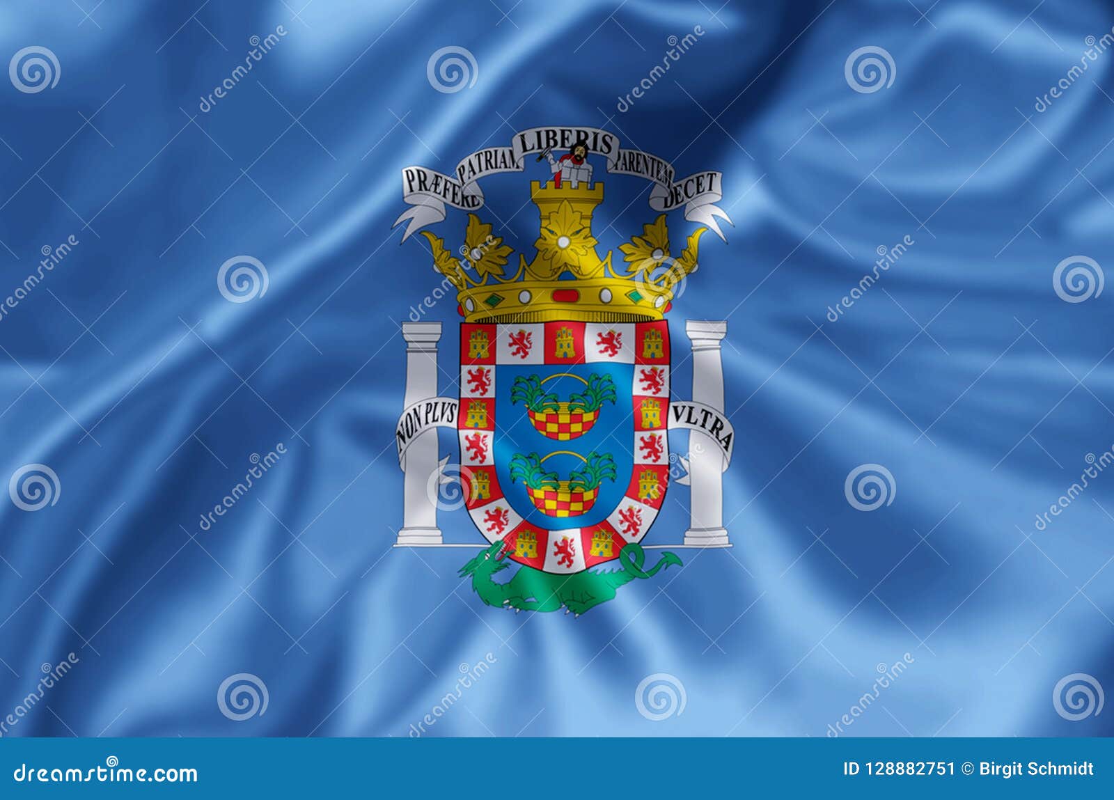 Illustration De Drapeau De Melilla Illustration Stock Illustration du