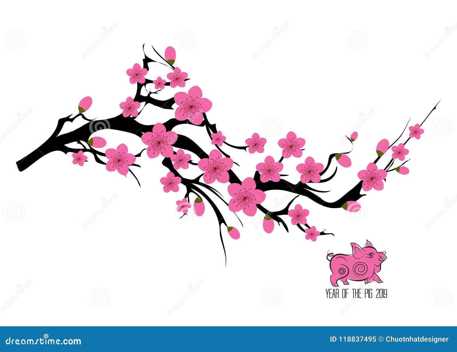 Dessin Branche Cerisier Japonais Gamboahinestrosa