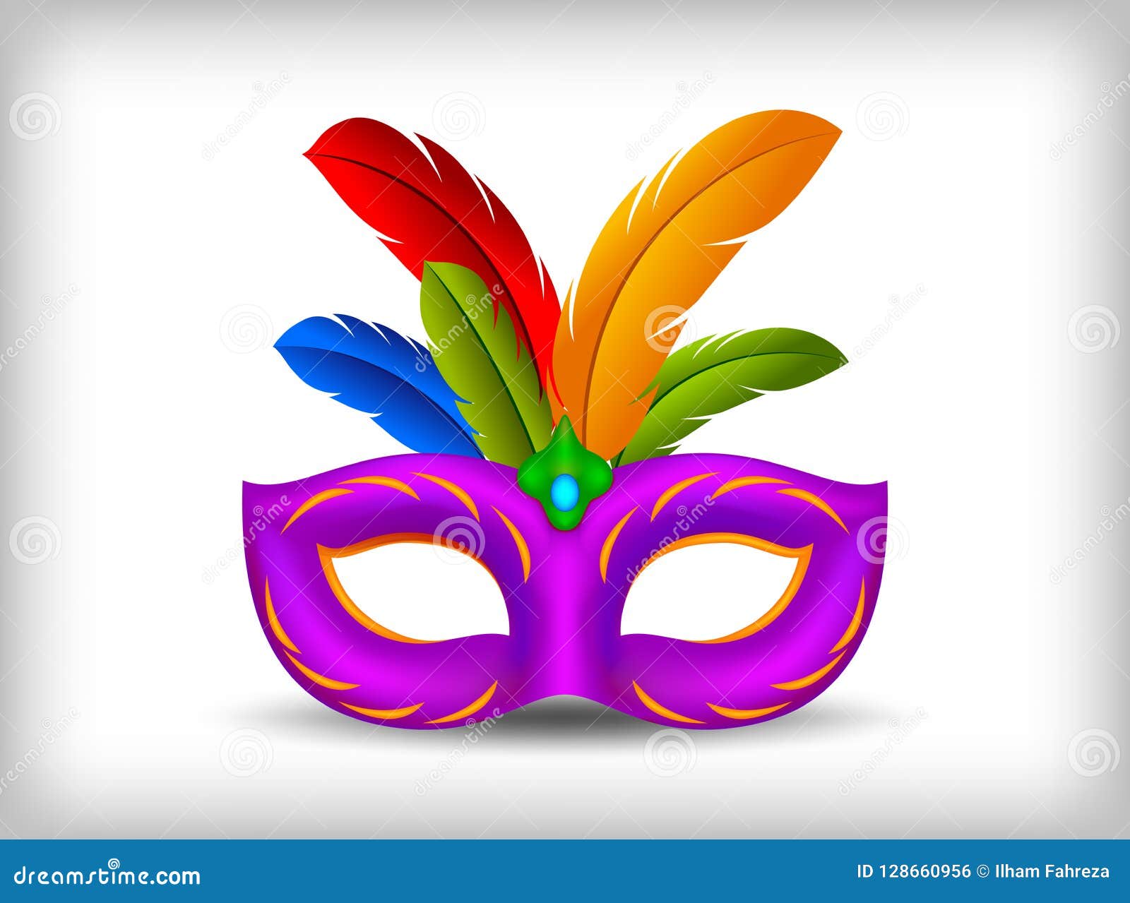 Illustration De Masque De Carnaval Illustration De Vecteur Illustration Du Rouge Conception