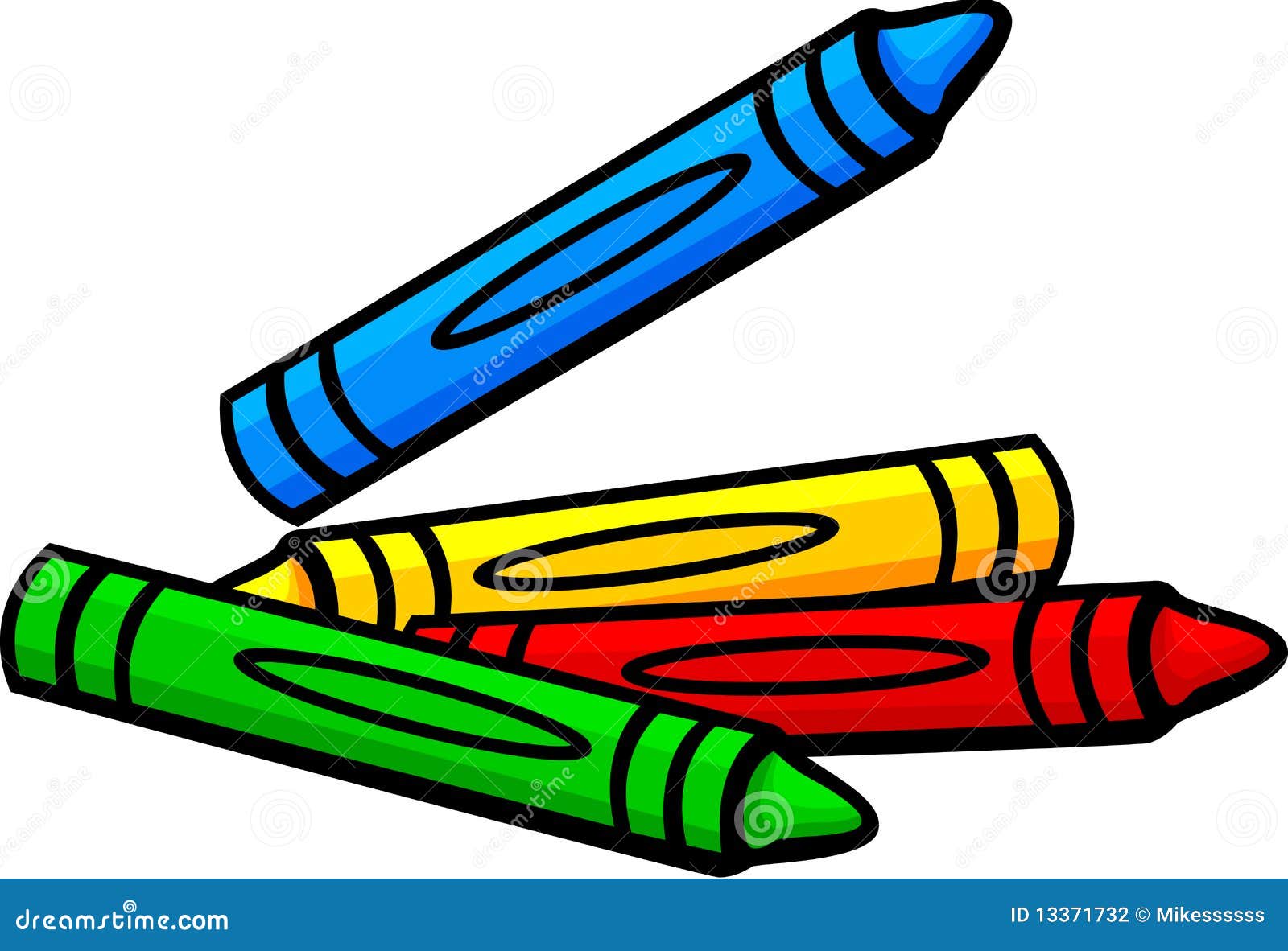 Illustration De Vecteur De Crayons De Cire Illustration de Vecteur