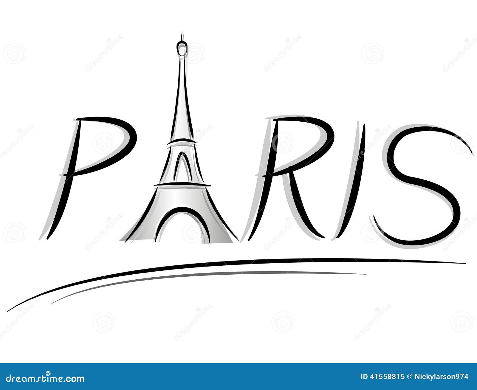Illustration Des Textes De Paris Illustration de Vecteur - Illustration ...