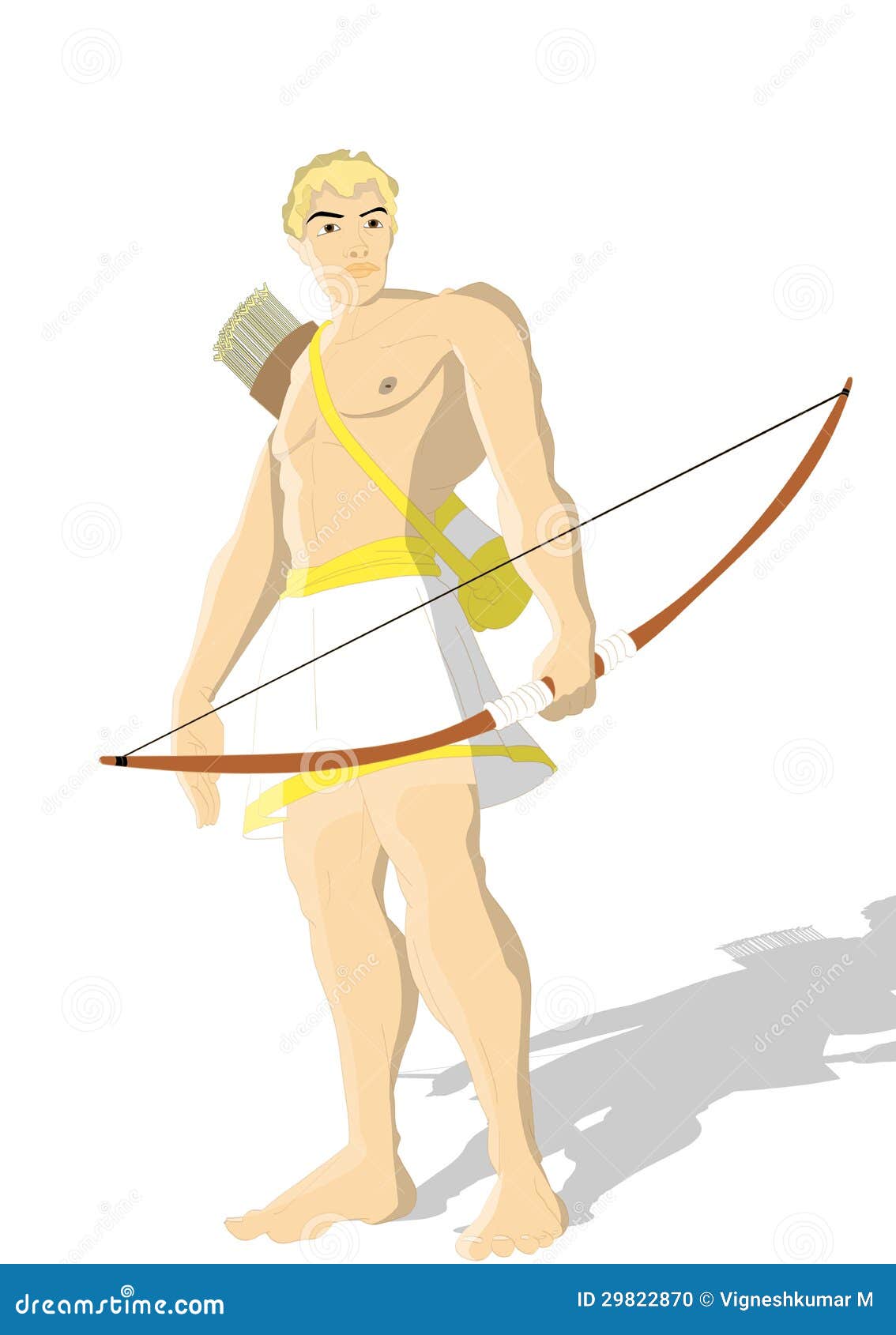 Greek god Apollo Stock Illustration by ©allween #61873241