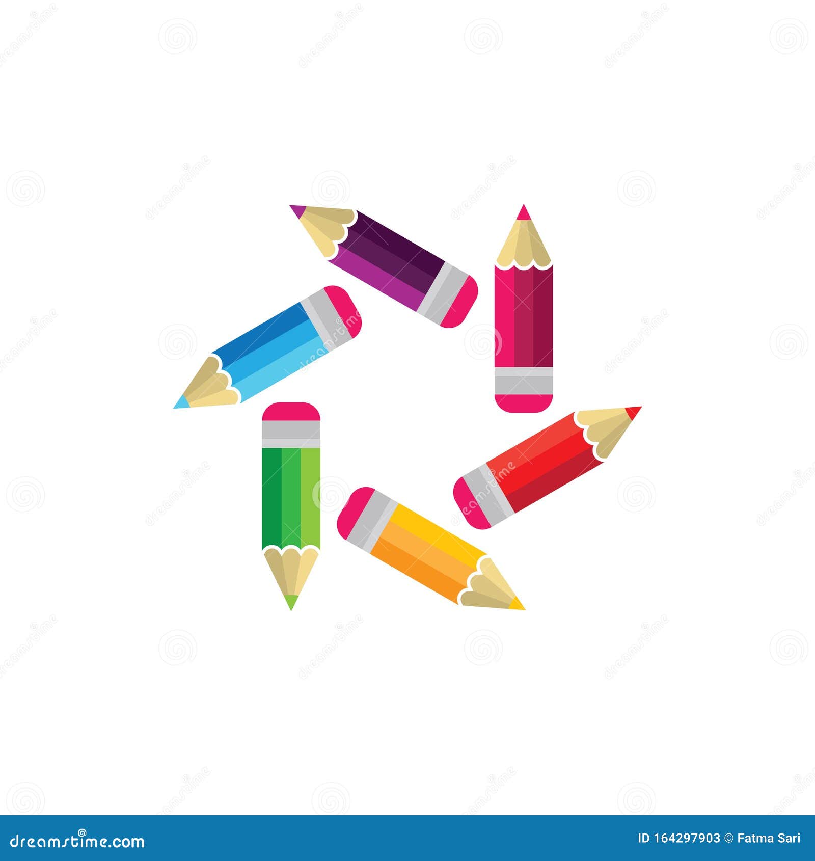 Illustration Du Vecteur Du Crayon De Couleur Illustration Stock