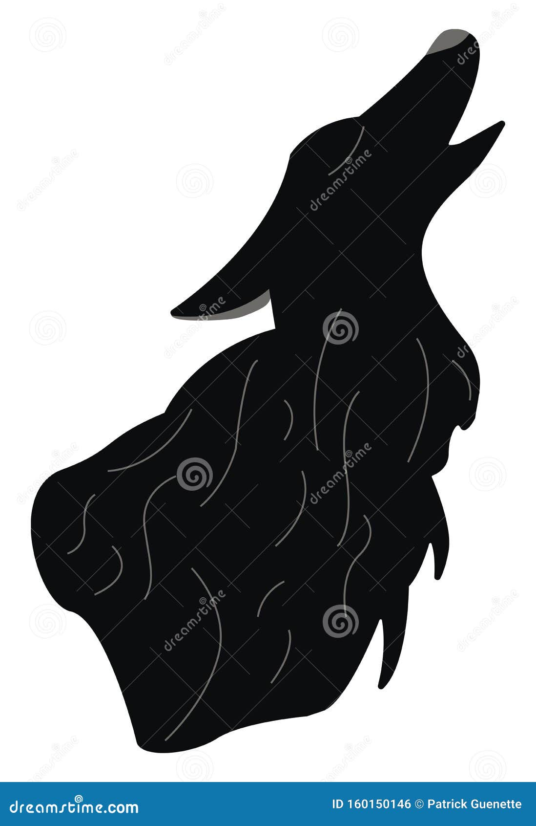 Illustration Du Vecteur Ou De La Couleur Du Loup Hurleur Illustration De Vecteur Illustration Du Illustration Hurleur 160150146