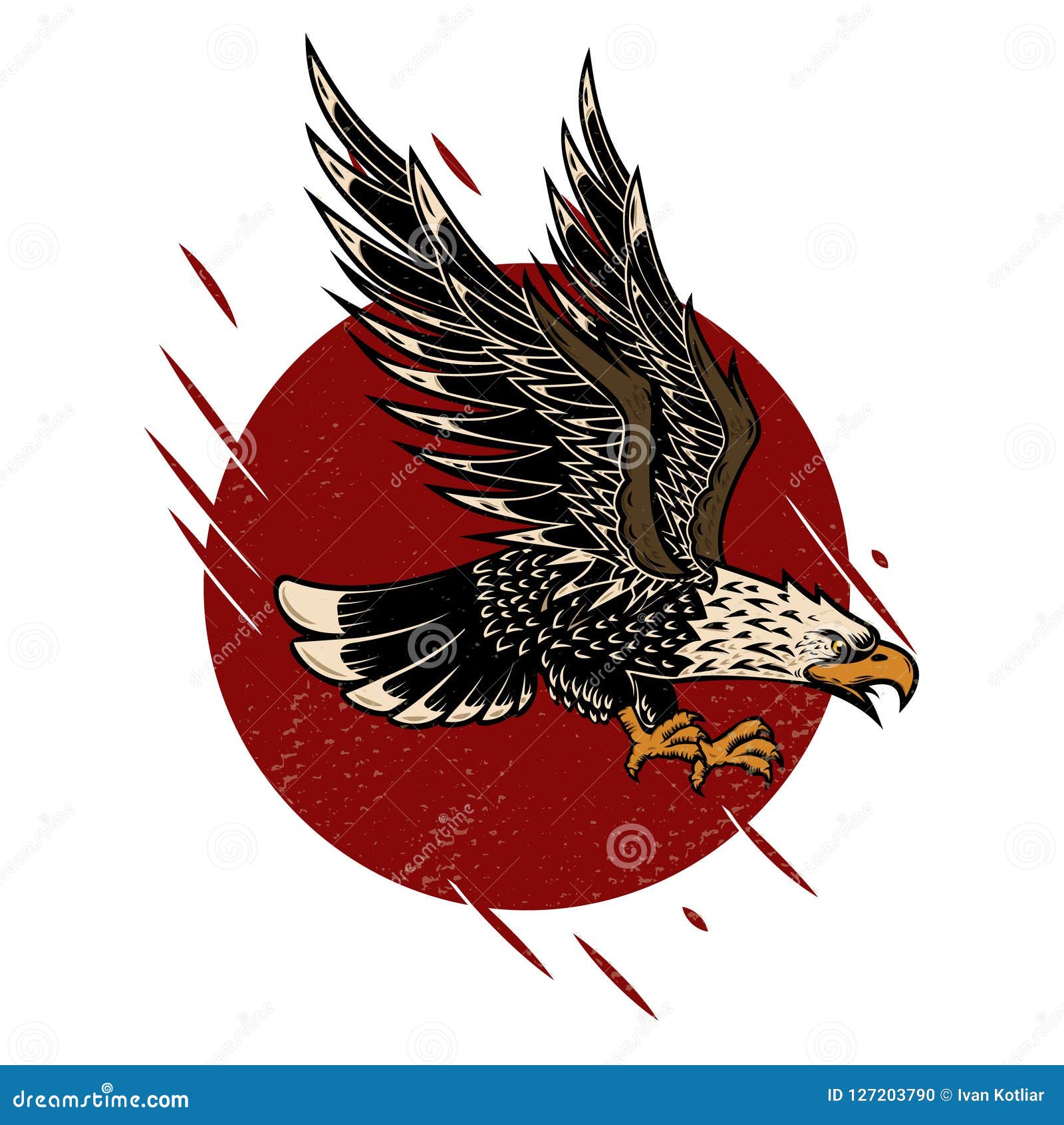 Eagle Tattoo Stock Vector Illustration and Royalty Free Eagle Tattoo Clipart