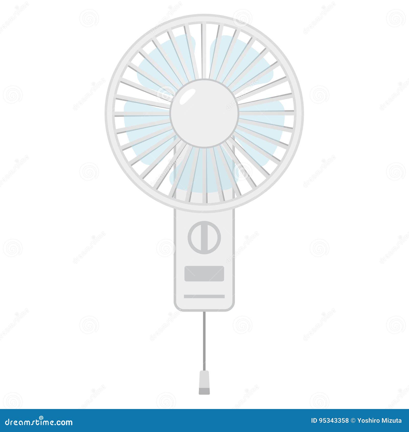 Illustration of Electric Fan Stock Vector Illustration of electric, cooling 95343358