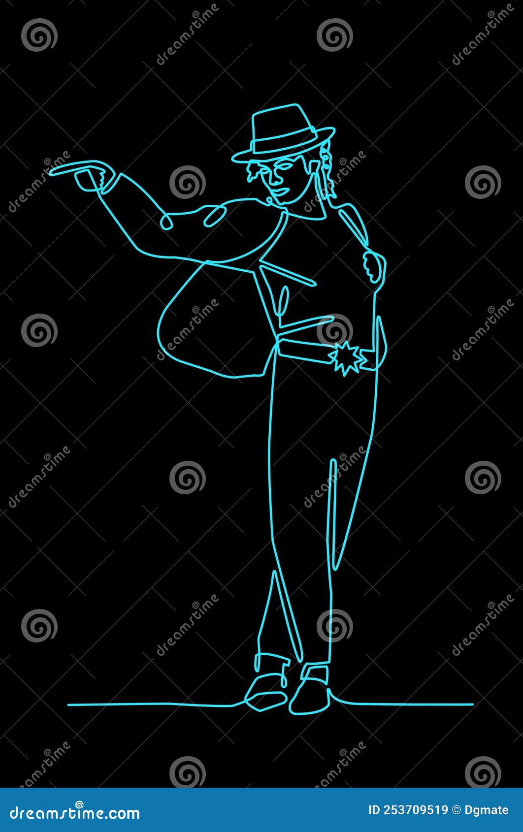 Art Michael Jackson Style Pop Art Stock Vector (Royalty Free) 2286792097