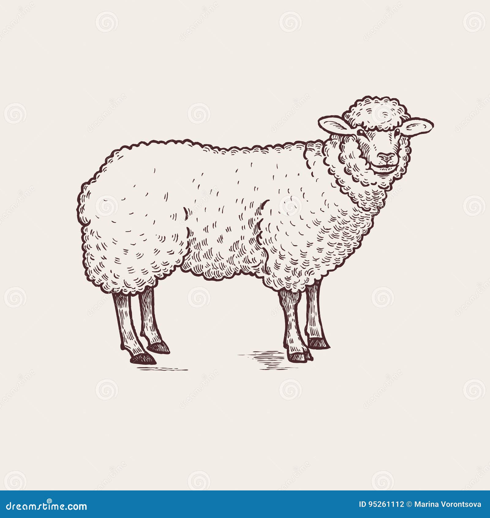 Buy Sheep Sketch Online In India  Etsy India