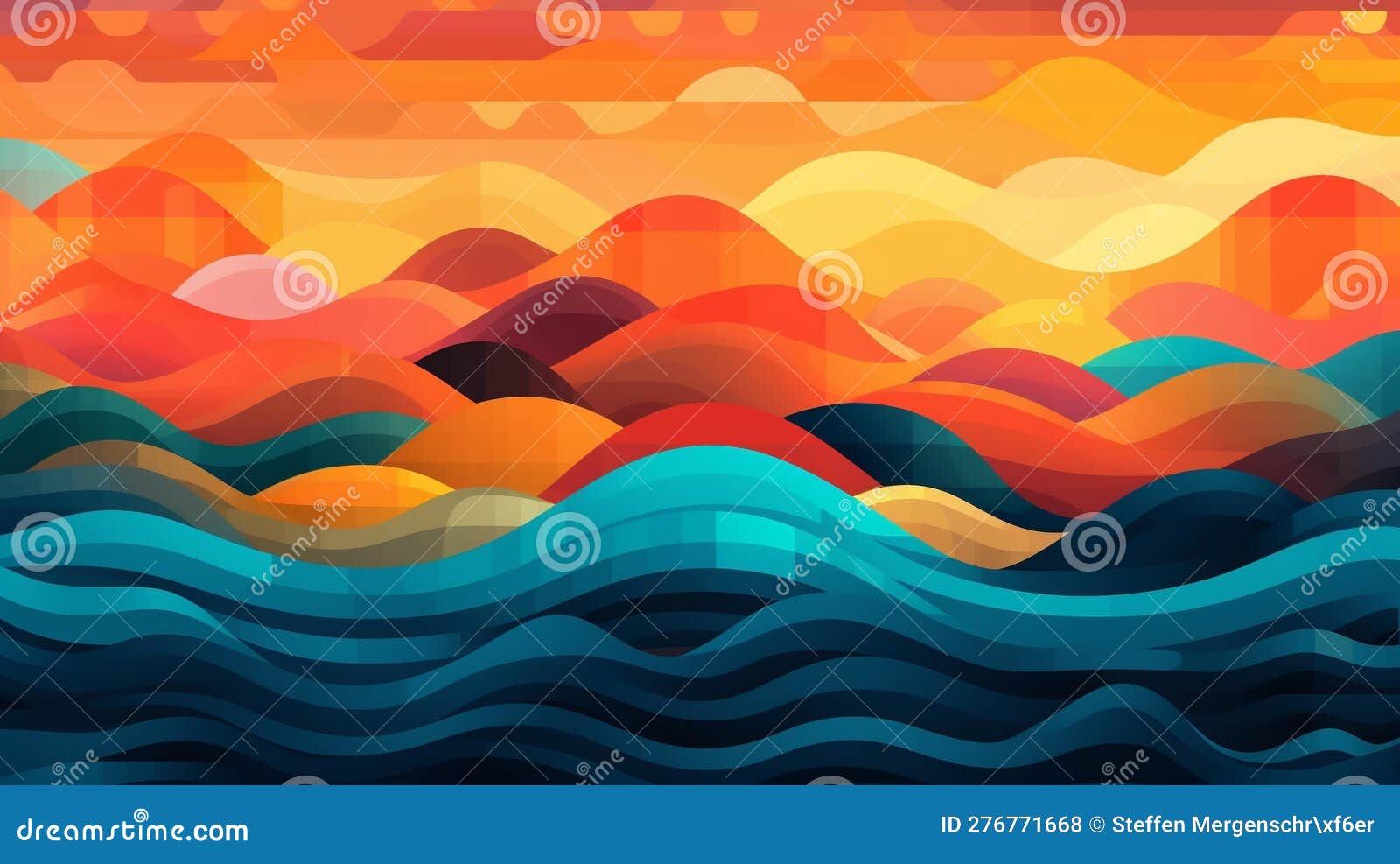 harmony in colors - a balanced background  with warm and cold tones.