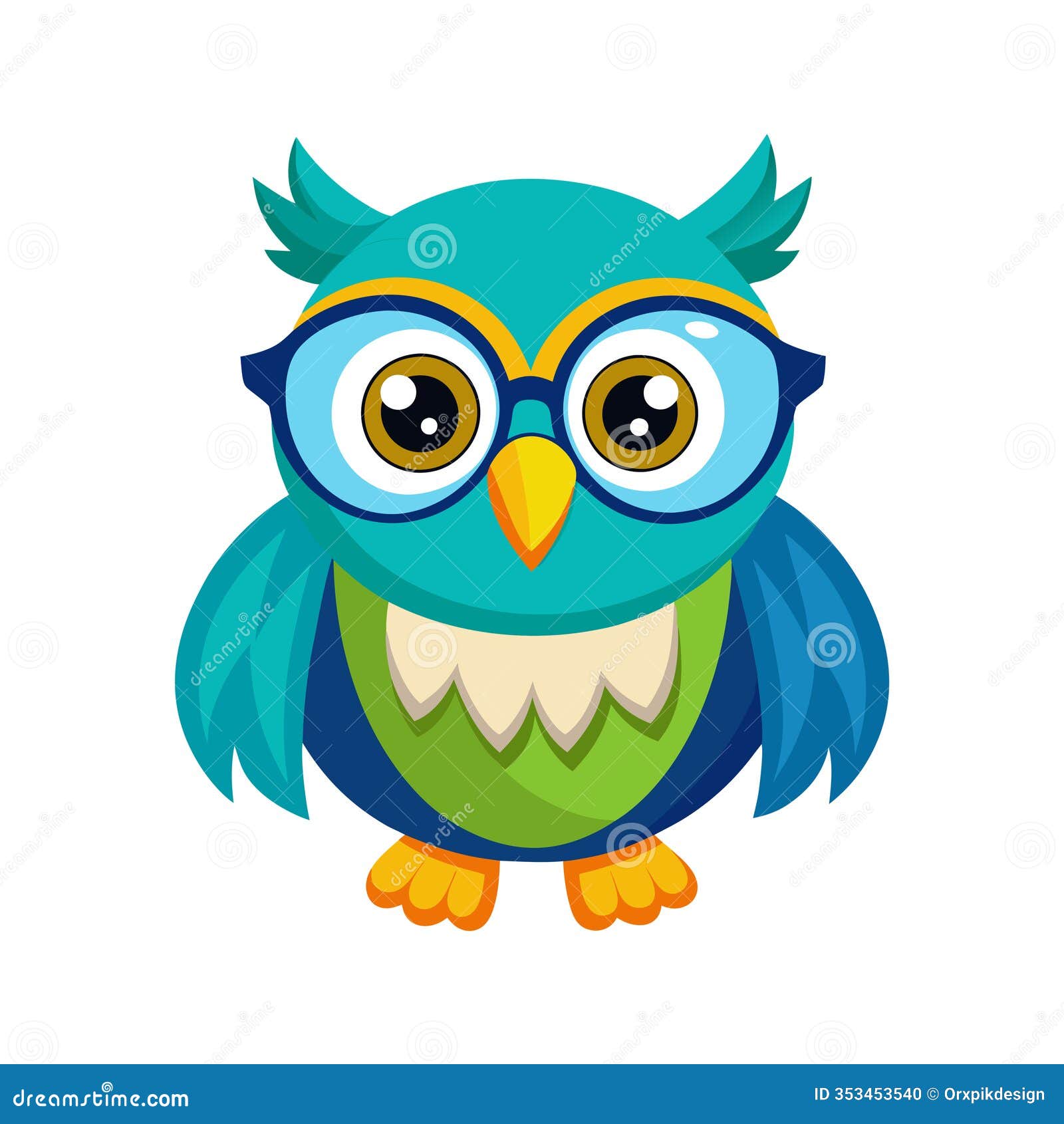 create wally the wise owl character