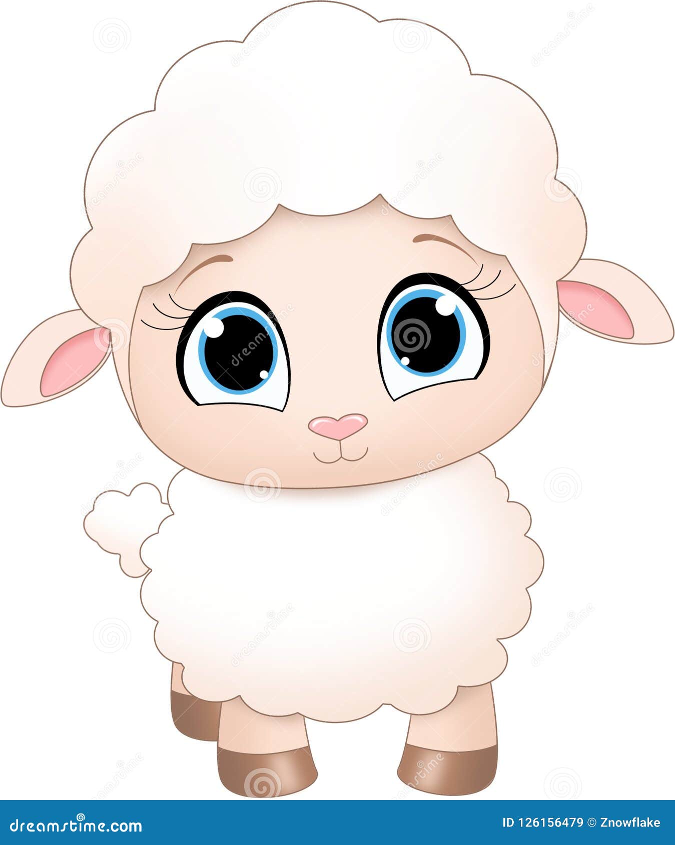 cute sheep cartoon