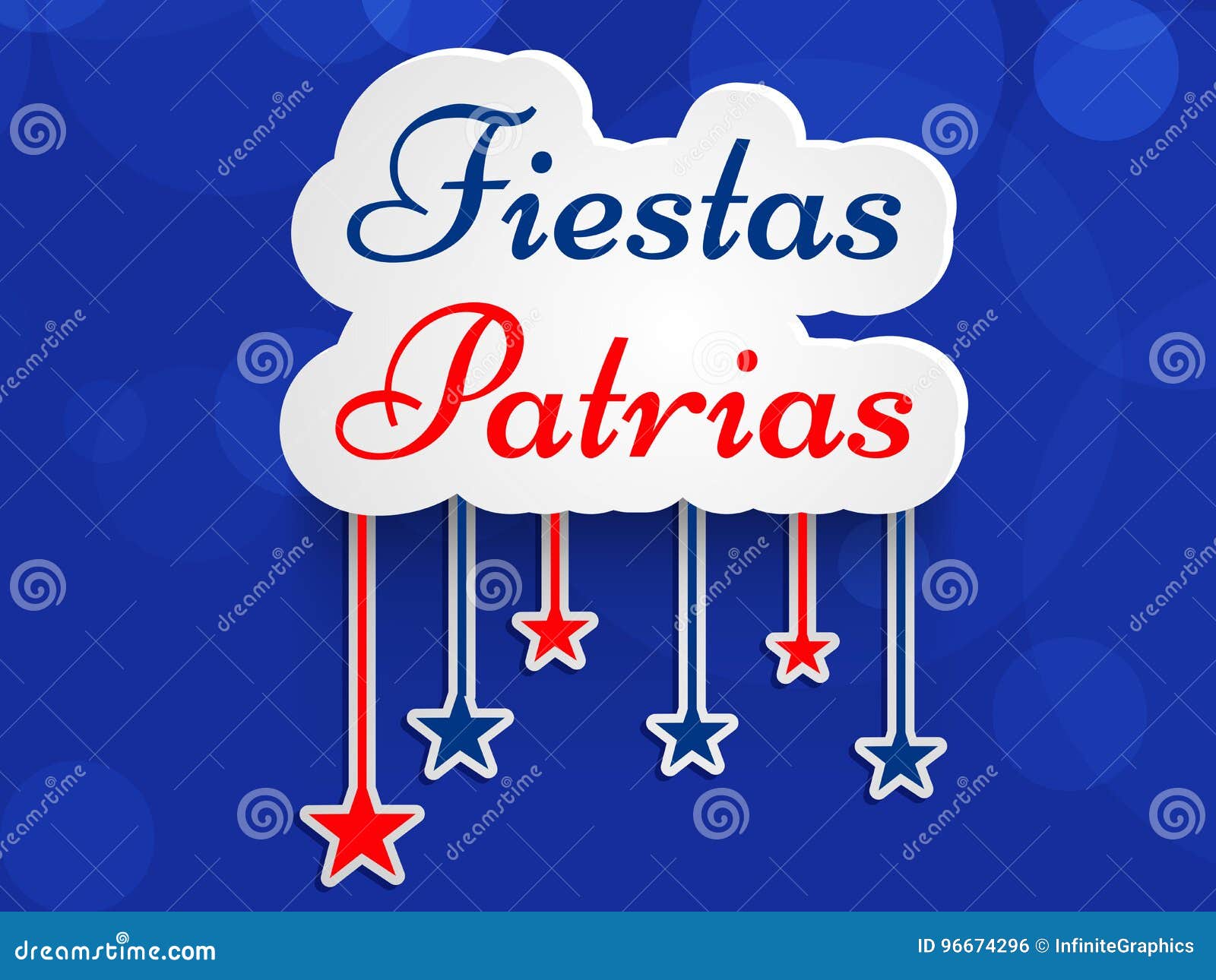  of fiestas patrias background. chile`s national independence day celebration