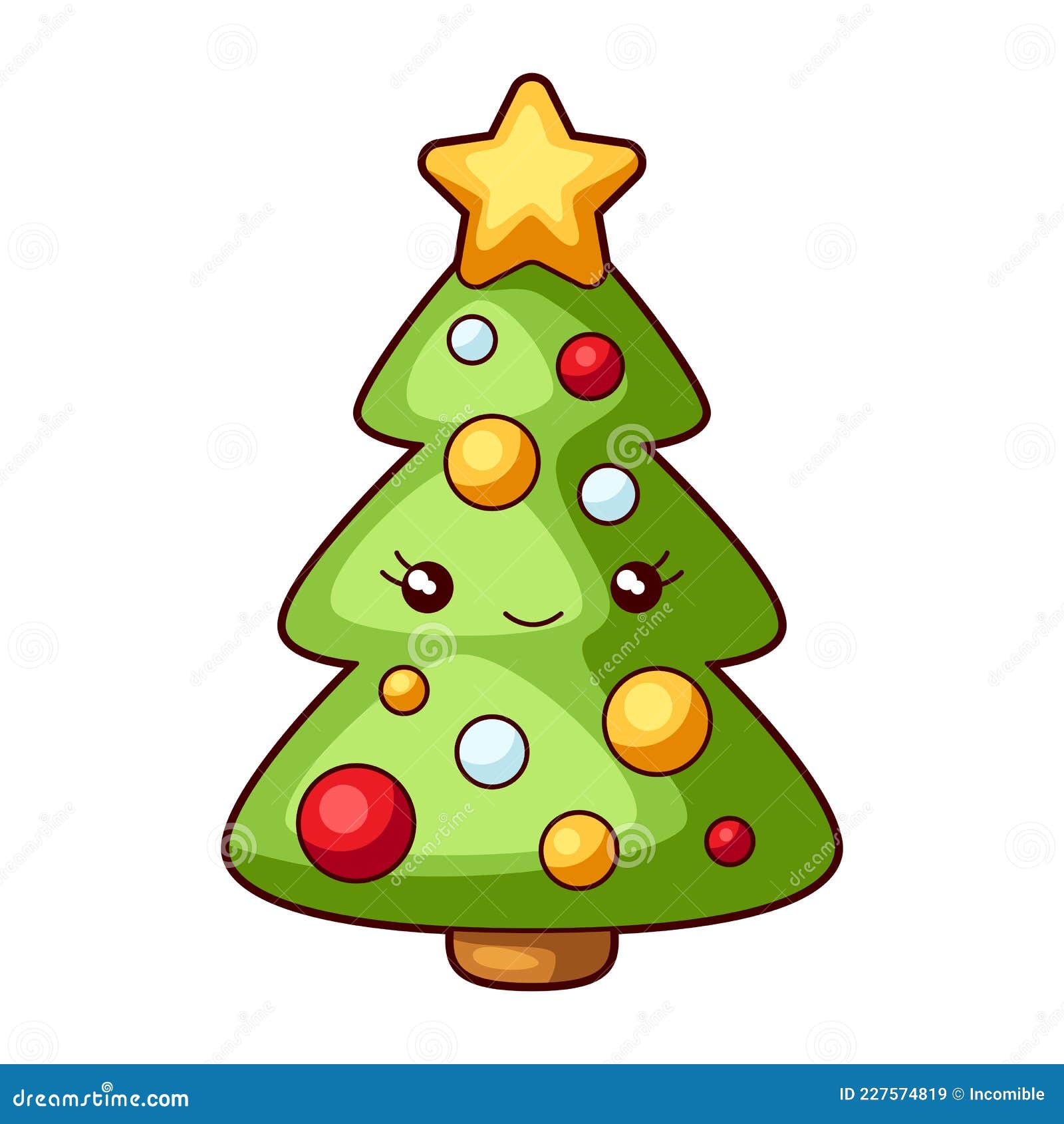 Illustration of Fir Tree. Sweet Merry Christmas Item. Cute Symbol in Cartoon Style. Stock Vector - Illustration of celebrate, year: 227574819 Illustration of Fir Tree. Sweet Merry Christmas Item. Cute Symbol in Cartoon Style. Stock Vector - Illustration of celebrate, year: 227574819
