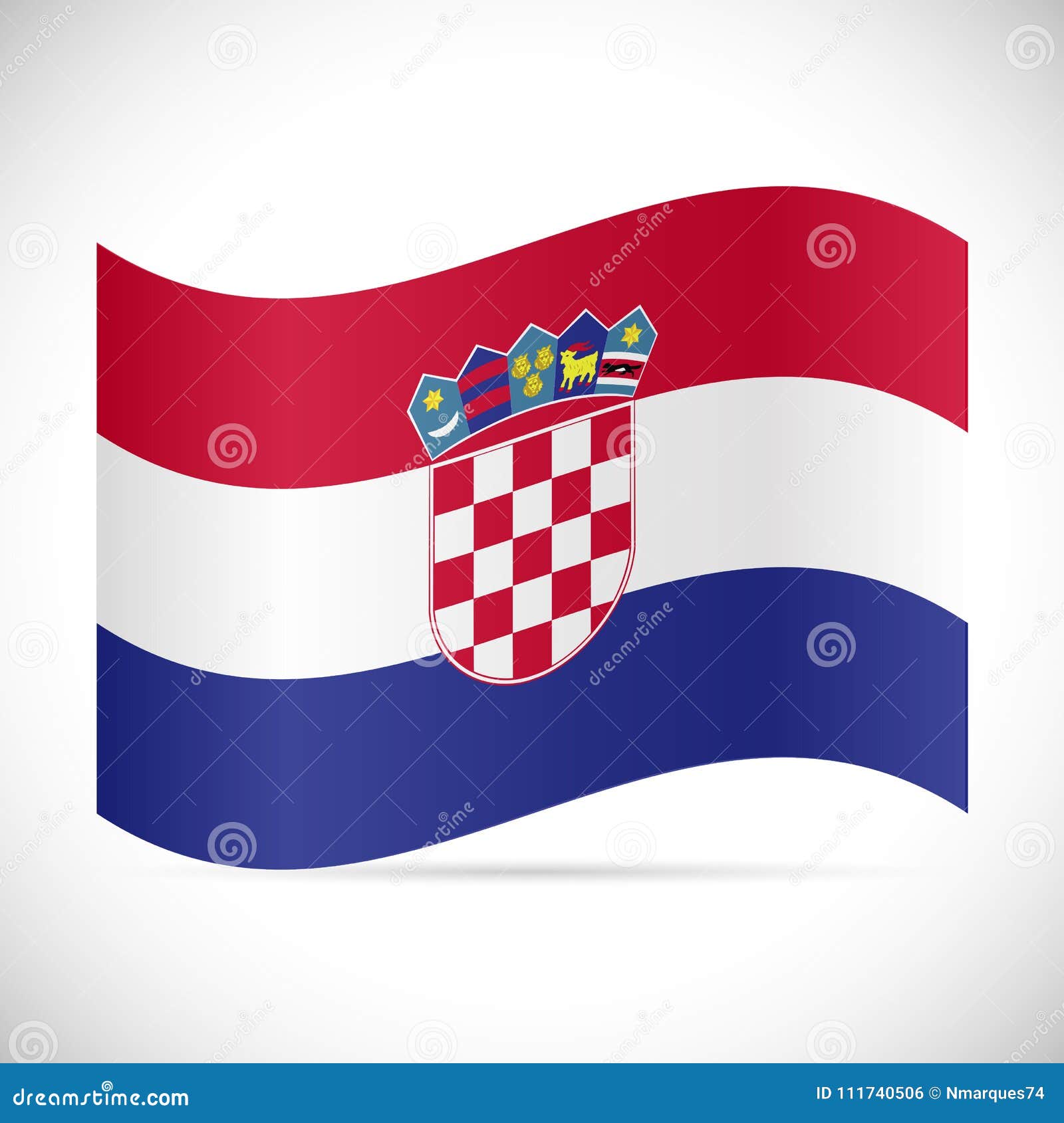 old croatian grb clipart