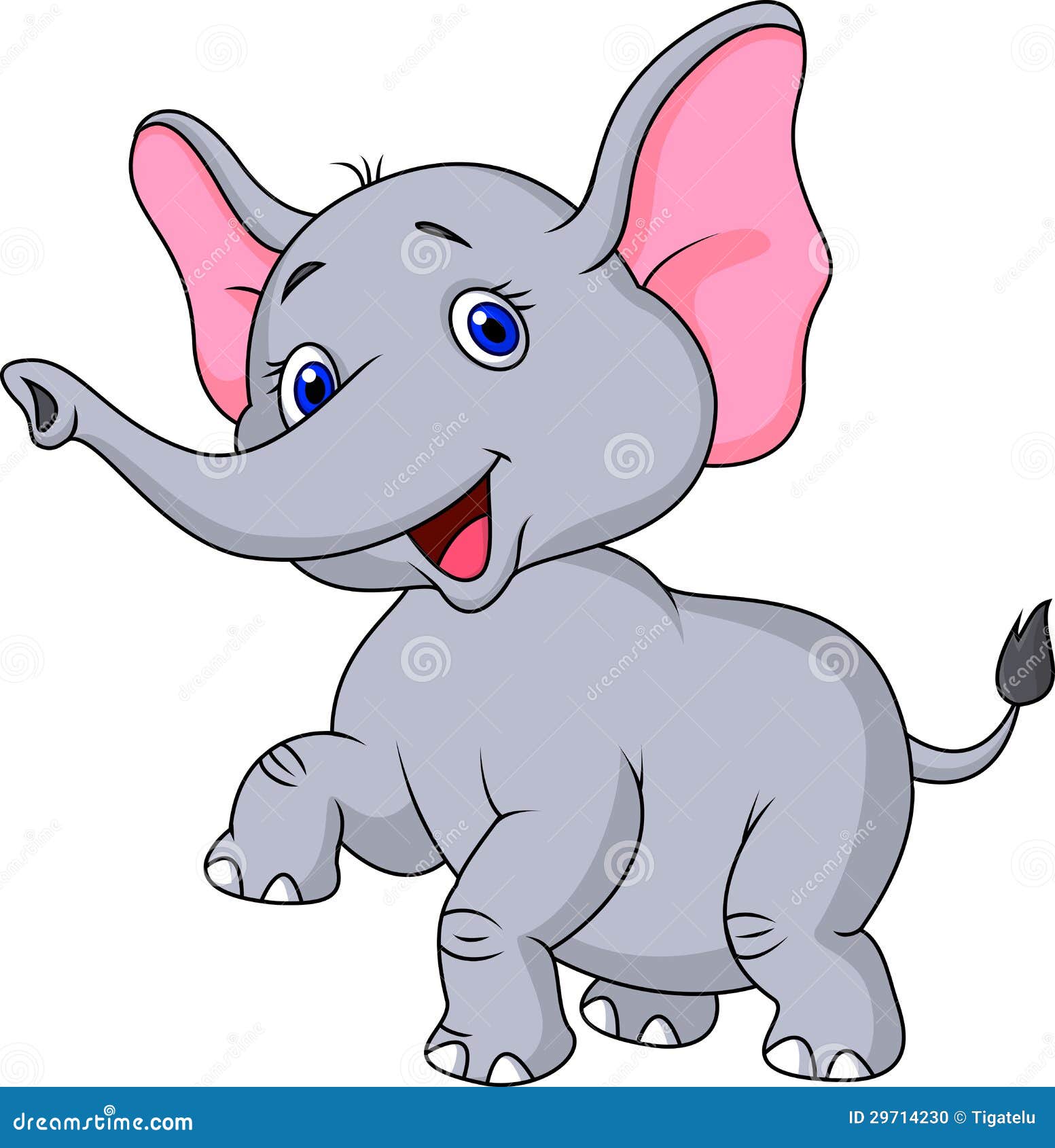 Cute Elephant Cartoon Stock Photo  Image: 29714230