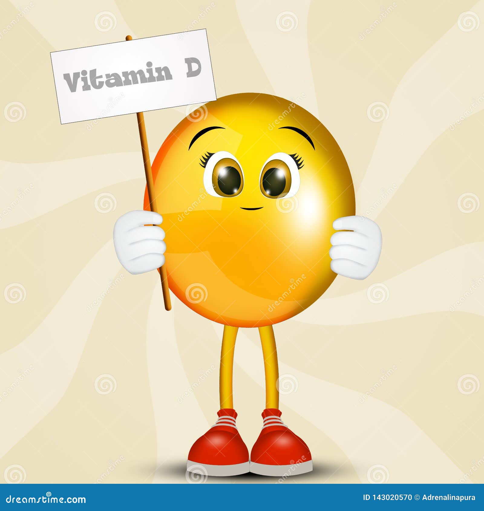 Illustration of Vitamin D stock illustration. Illustration of cure