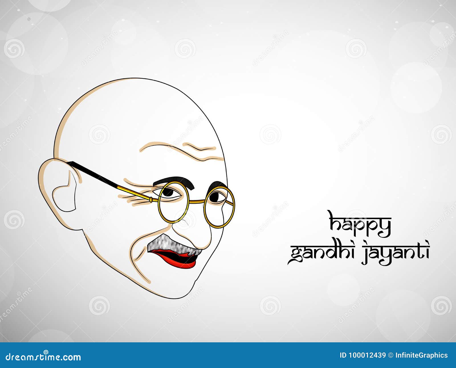 Illustration of Gandhi Jayanti Background Stock Vector - Illustration of  abstract, banner: 100012439