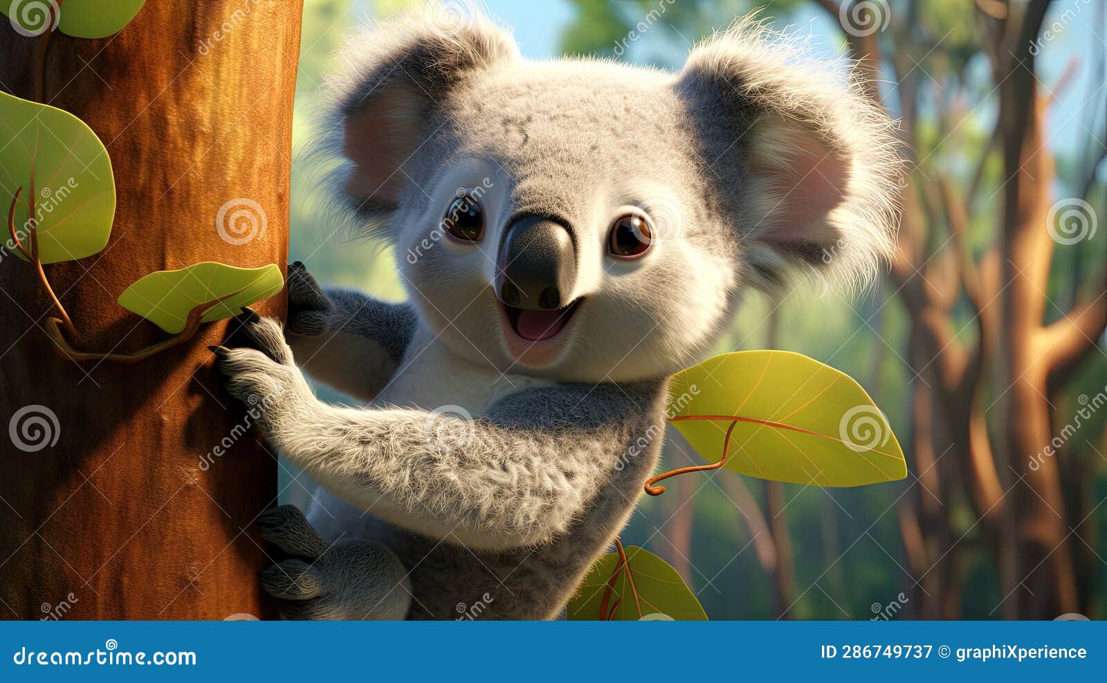 cute koala anime wallpaper