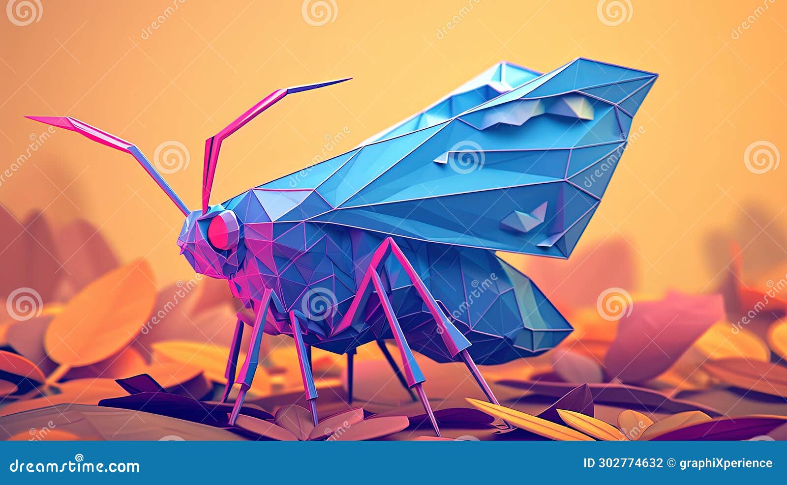 beautiful blue butterfly