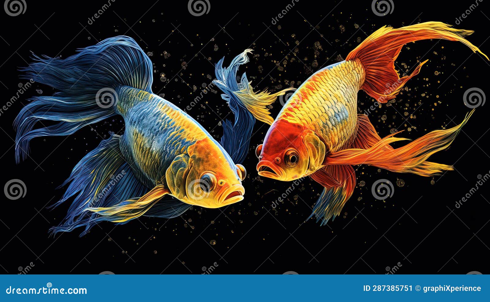 Fish In Transparent Orange Torpedoes Lives In Water At Bottom Of Ocean