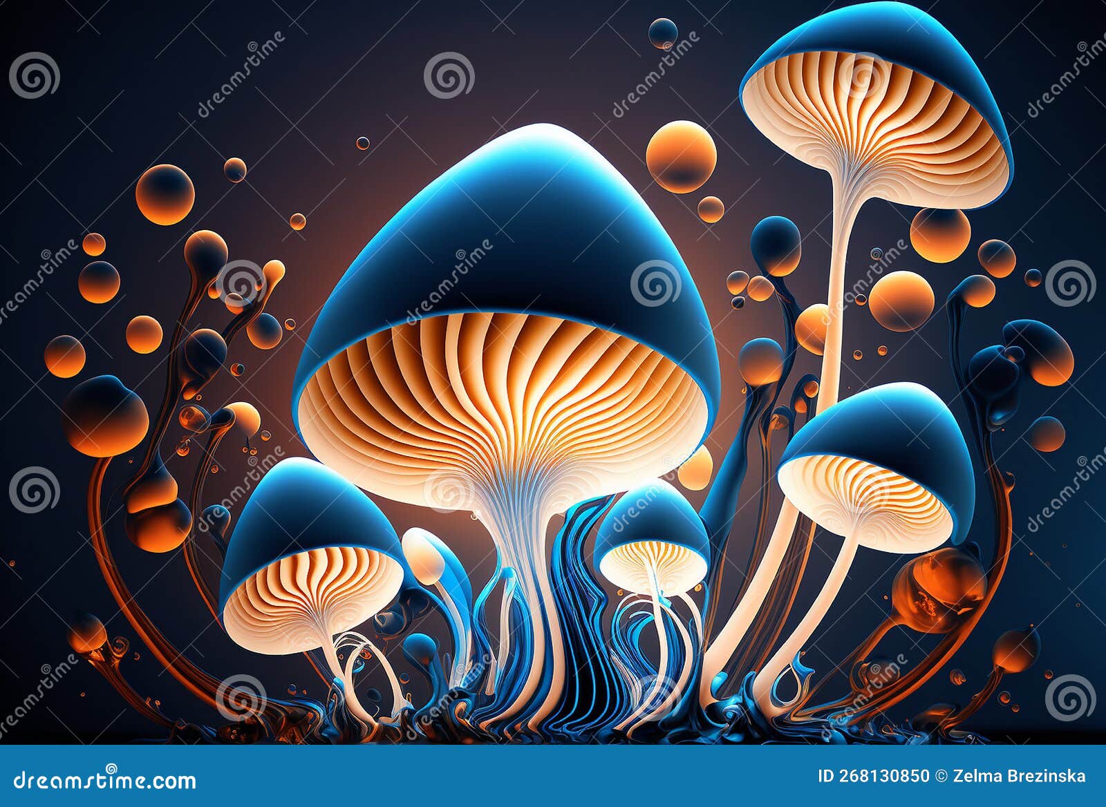 Funny crazy psilocybin magic mushroom seamless pattern. Magic mushroom,psilocybin  background print concept. Vector hand drawn colorful linear illustration.  7320100 Vector Art at Vecteezy