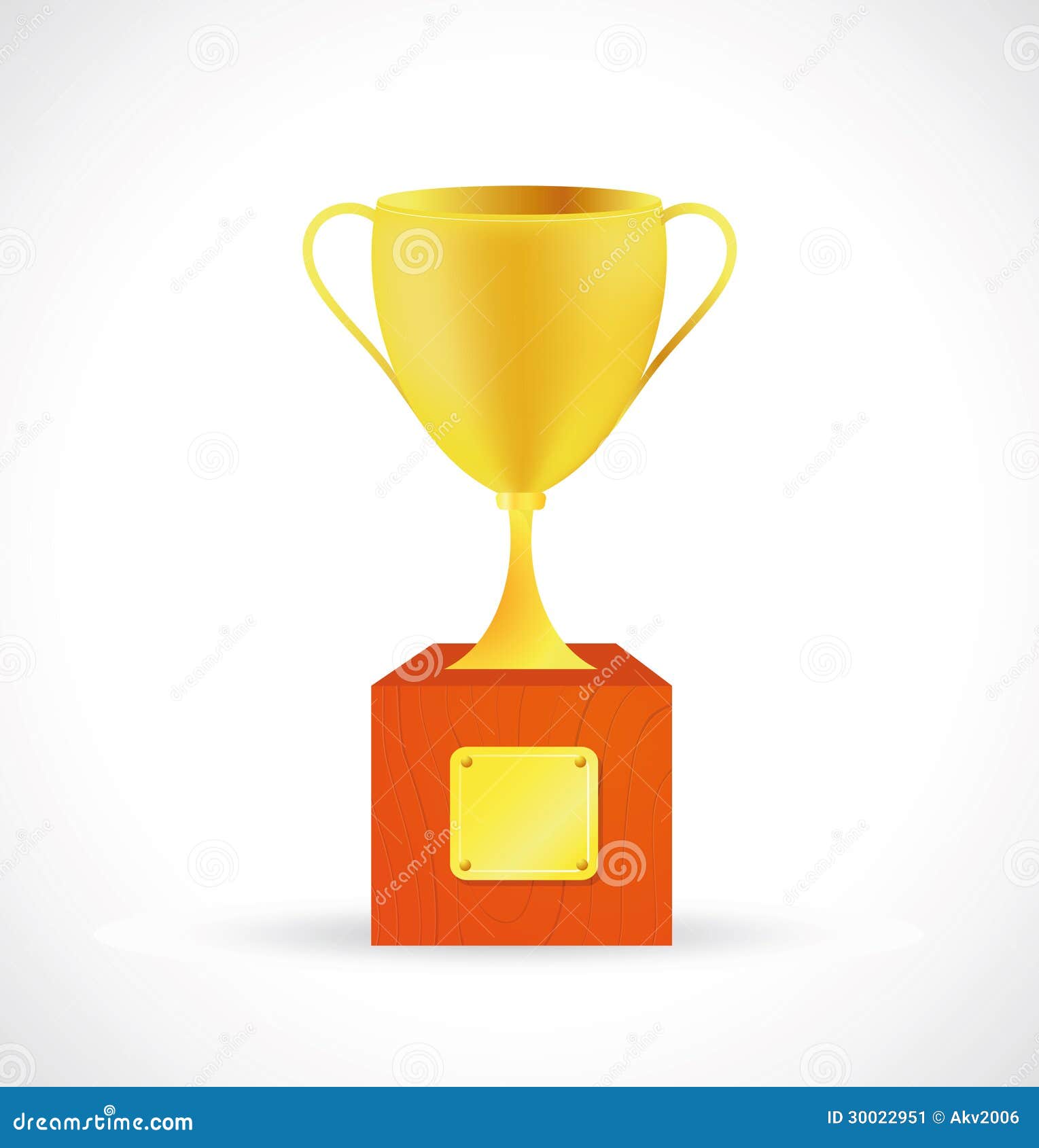 Prize Cup Cartoon Stock Image - Image: 30022951