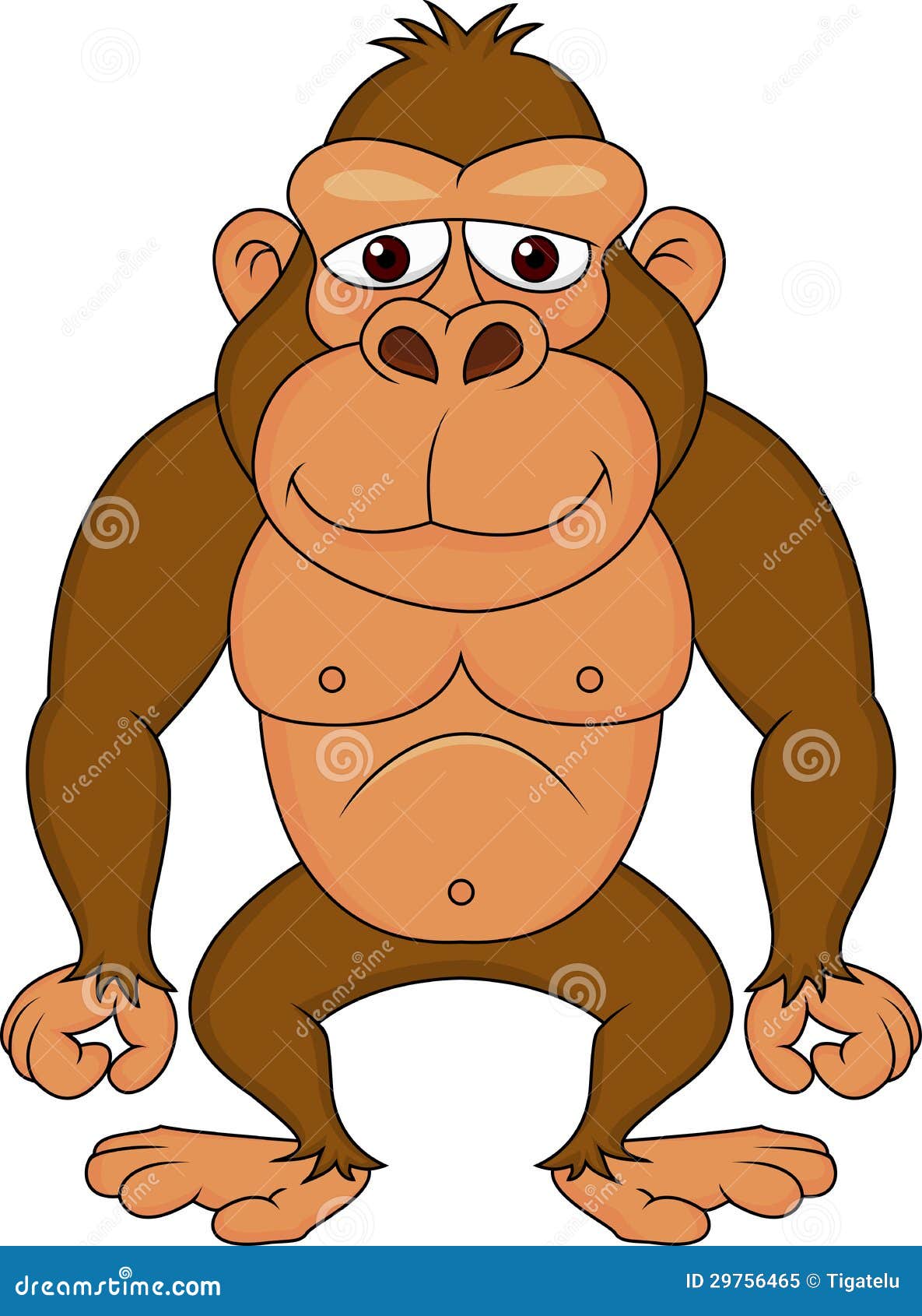 Gorilla cartoon stock vector. Illustration of power, monkey - 29756465 Gorilla cartoon stock vector. Illustration of power, monkey - 29756465
