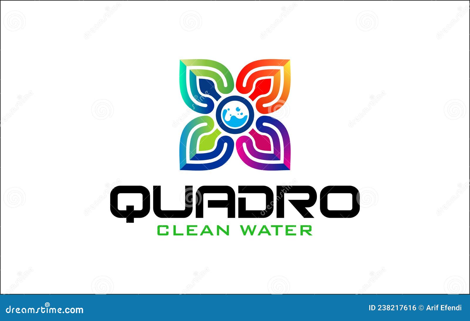 Illustration Vector Graphic of the Best Clean Water Company Logo Design Template Stock Vector