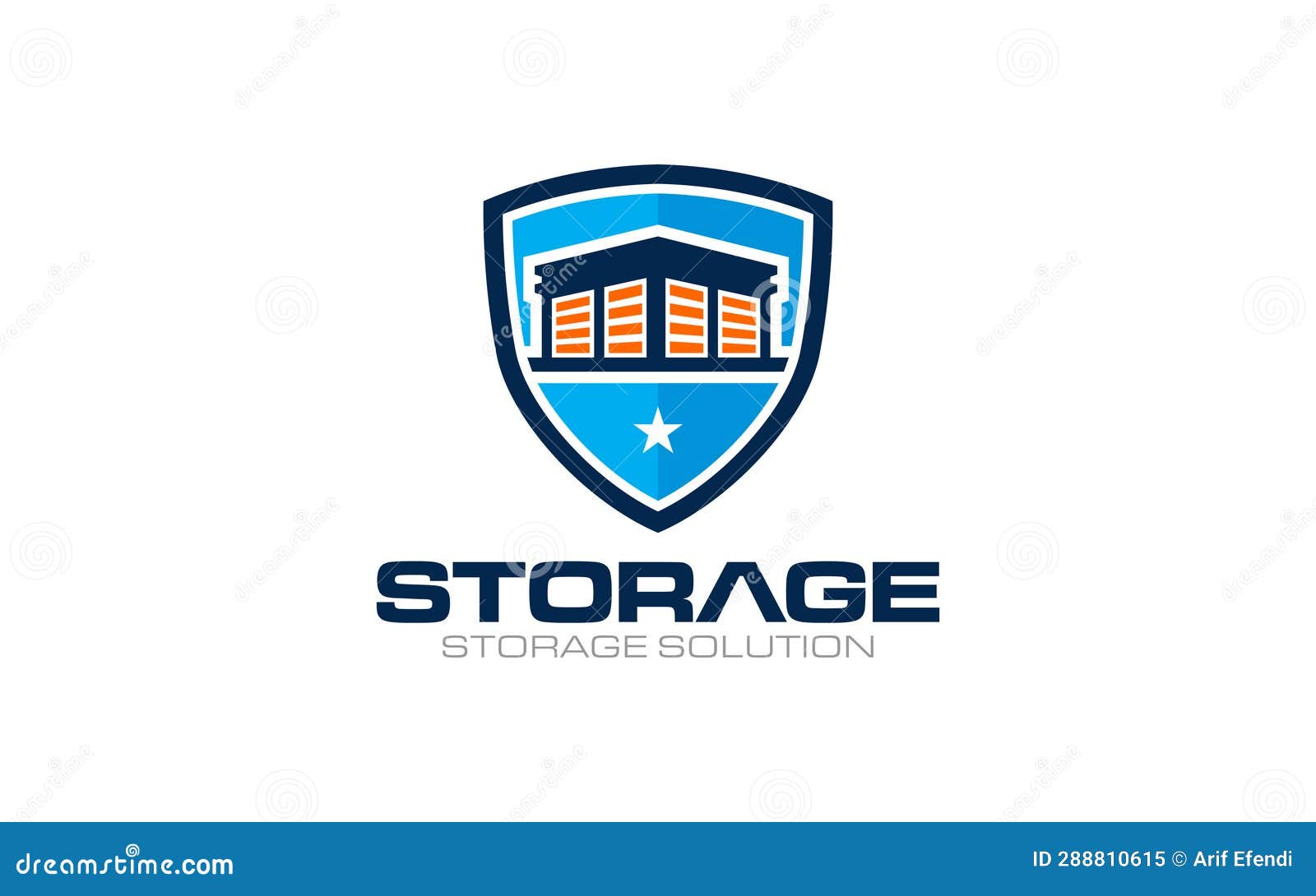 Illustration Vector Graphic of Self Storage Solution Company Logo