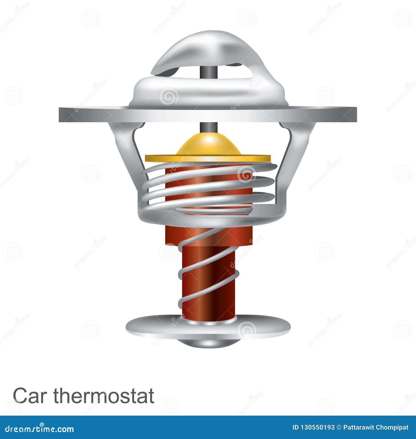 Illustration Graphique De Thermostat De Voiture Illustration de Vecteur