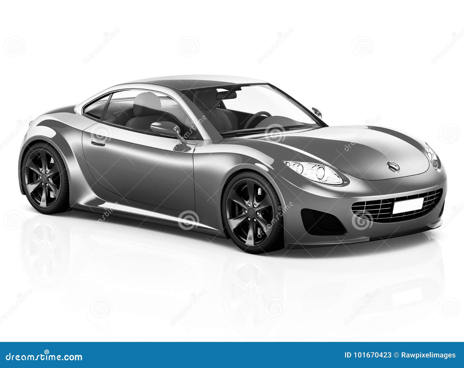 Illustration of a gray car stock illustration. Illustration of vehicle ...