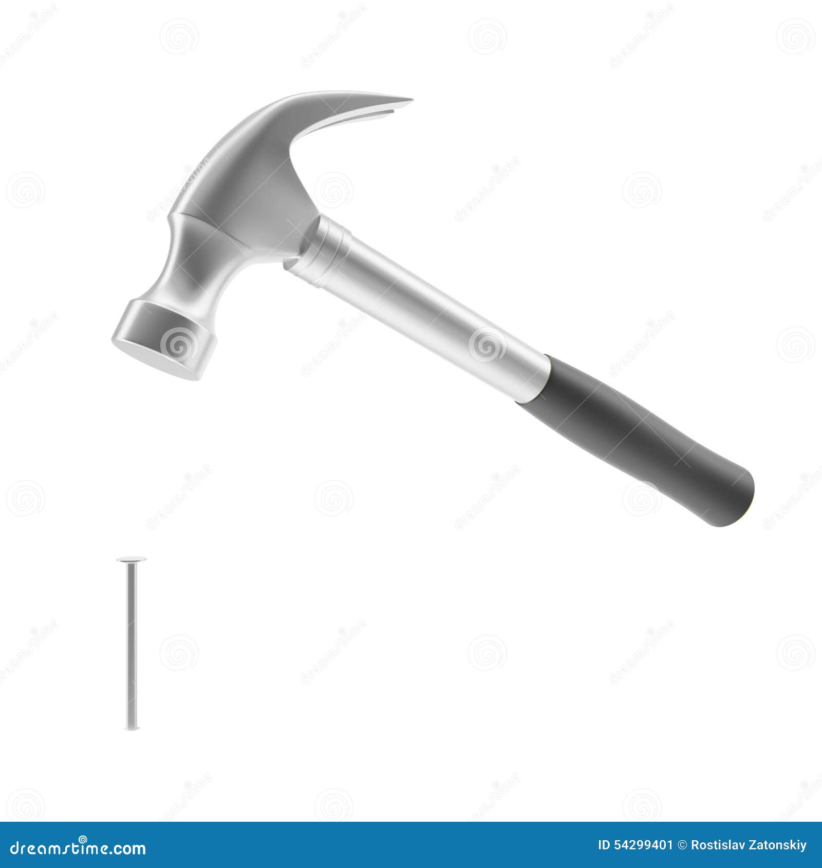 Illustration of a Hammer To Drive Nails Isolated Stock Illustration Illustration of cutout