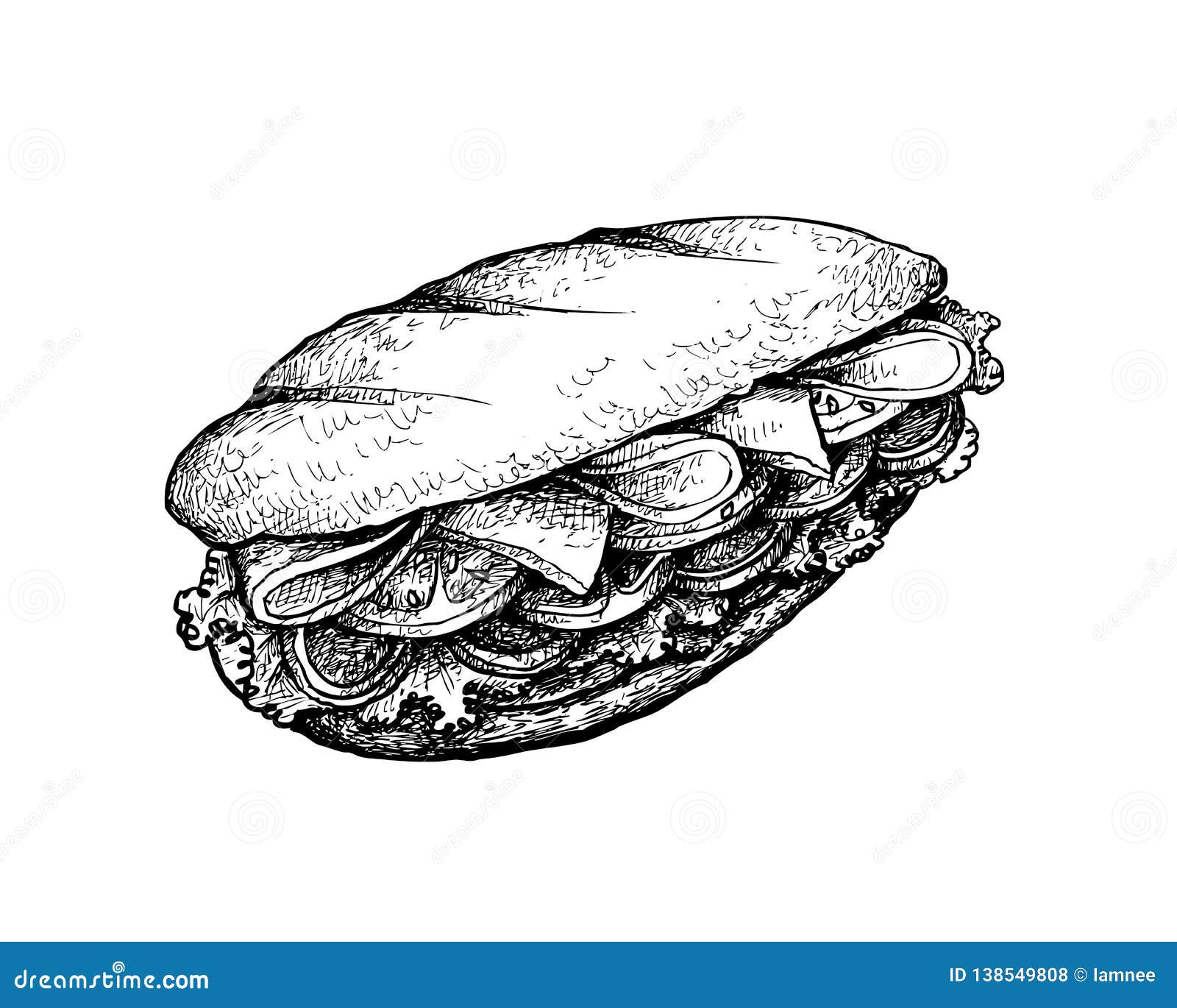 Baguette Sandwich Stock Illustrations 1 959 Baguette Sandwich Stock Illustrations Vectors Clipart Dreamstime
