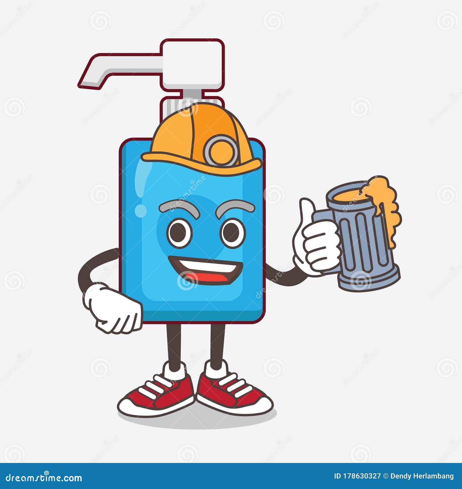 Hand Sanitizer Cartoon Mascot Character Holding A Glass Of Beer Illustration 178630327 - Megapixl Hand Sanitizer Cartoon Mascot Character Holding A Glass Of Beer Illustration 178630327 - Megapixl