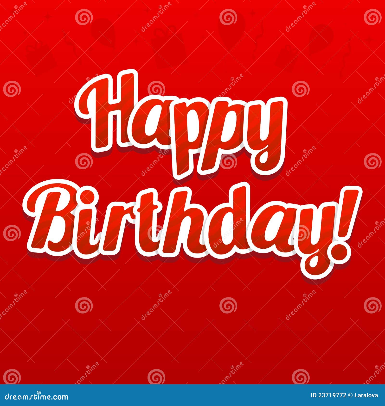 Illustration for Happy Birthday Card Stock Vector - Illustration of ...