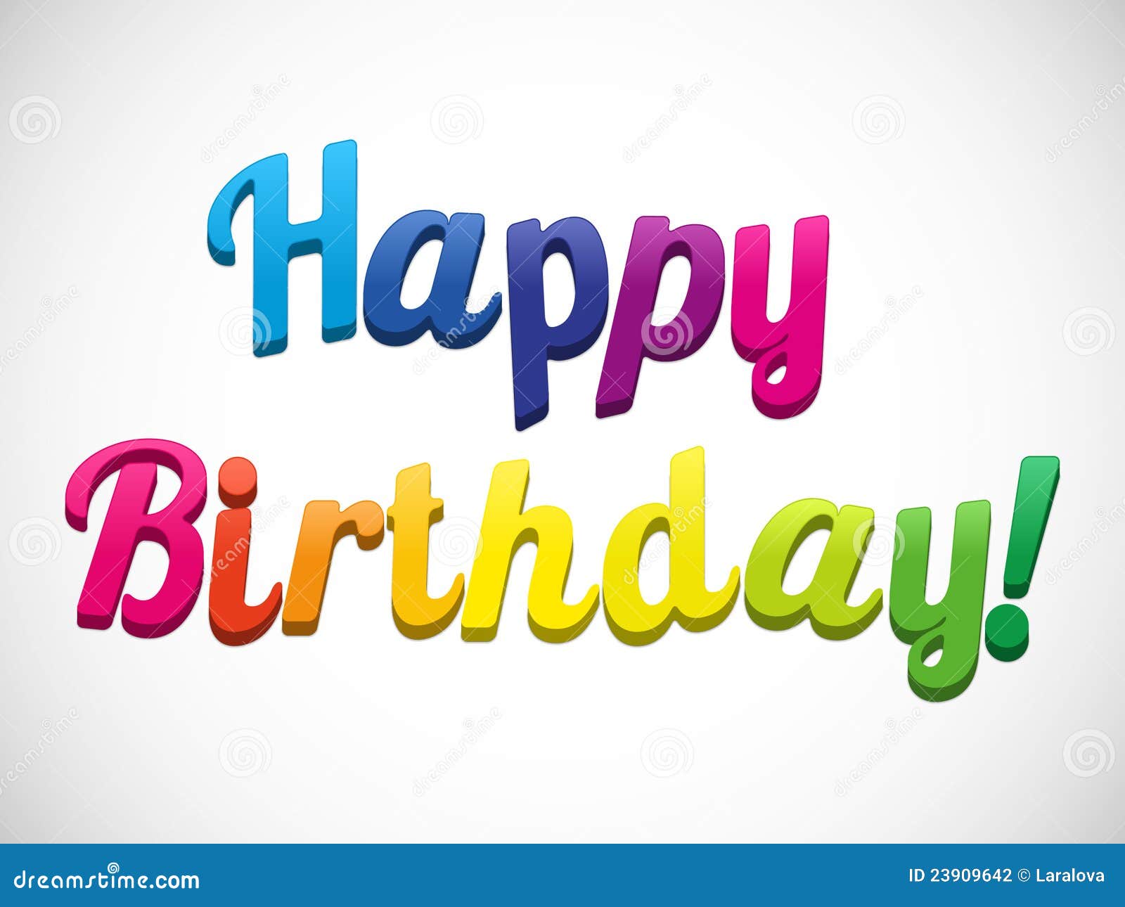 Illustration for Happy Birthday Card Stock Vector Illustration of decor, brightly 23909642