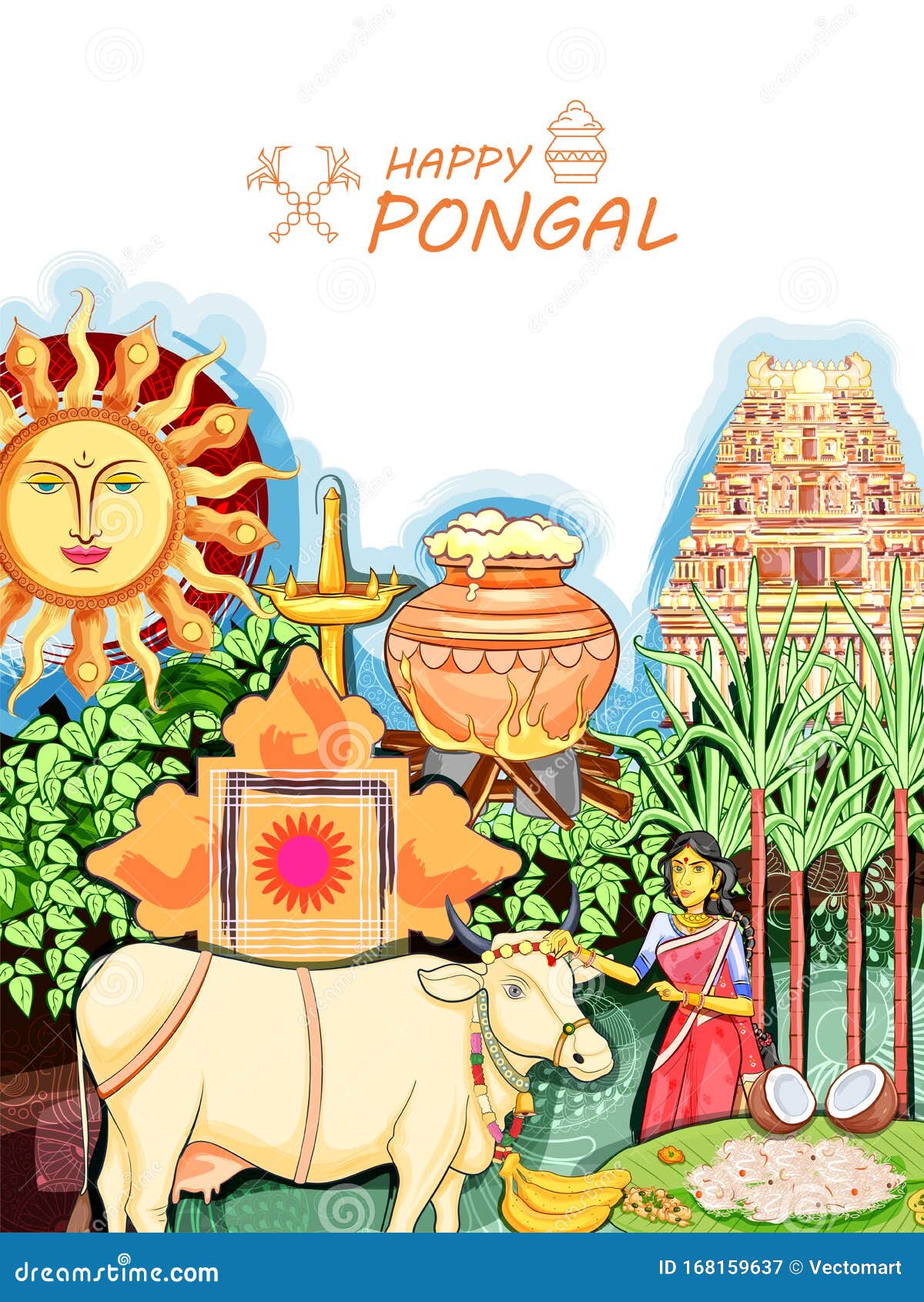 Happy Pongal Holiday Harvest Festival Of Tamil Nadu South India happy-pongal-holiday-harvest-festival-of-tamil-nadu-south-india