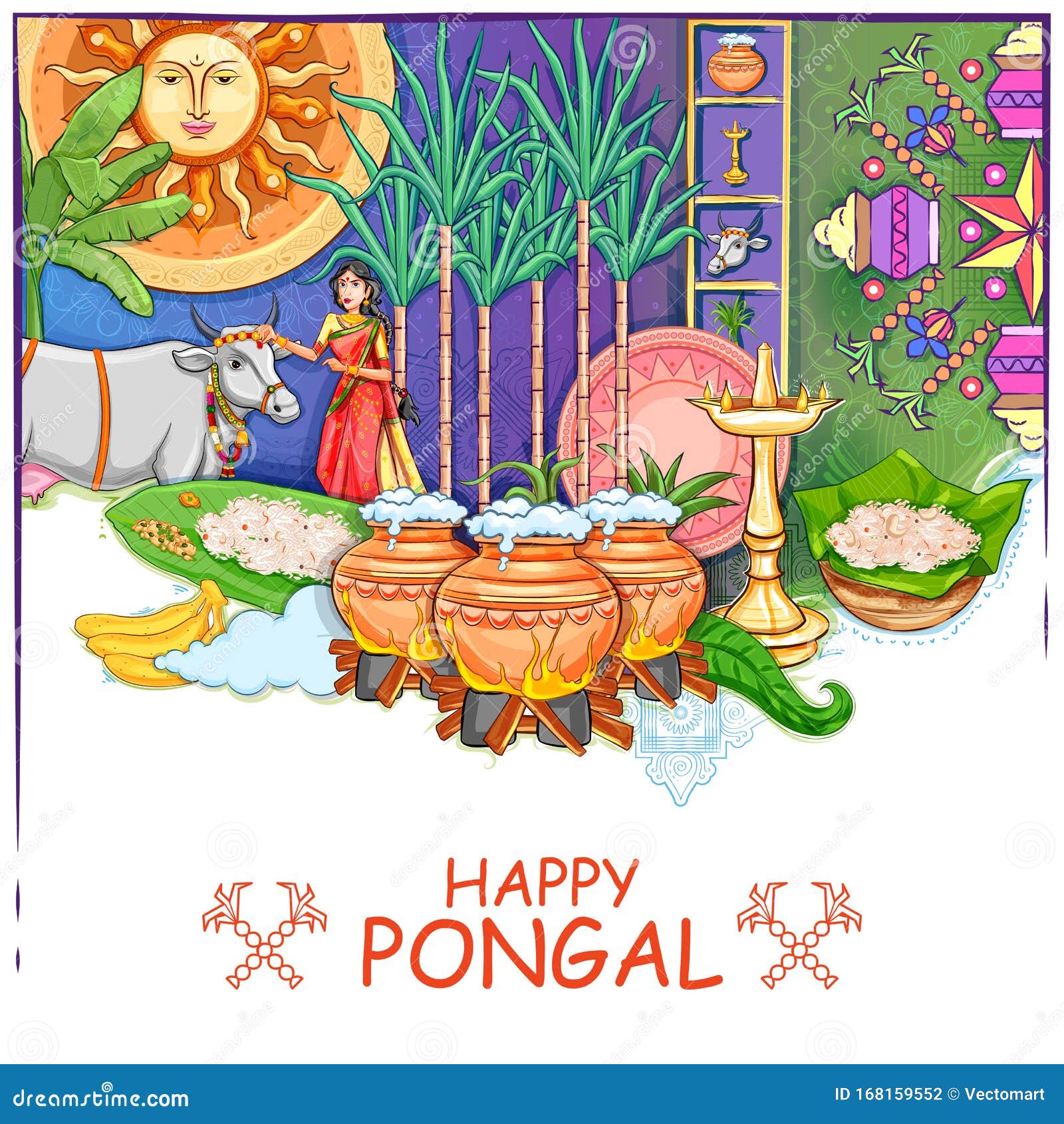 Ven Pongal: Over 32 Royalty-Free Licensable Stock Illustrations & Drawings  | Shutterstock
