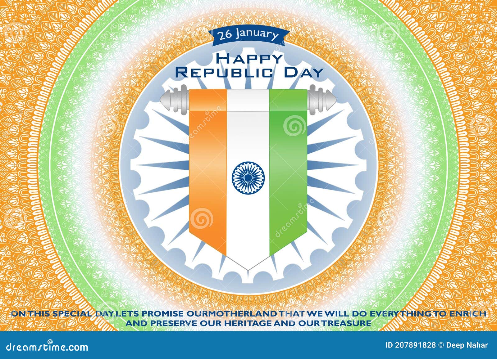 Illustration of Happy Republic Day with India Conical Flag ,mandala and Ashoka Chakra in and Template Stock Illustration - Illustration of month, white: 207891828 Illustration of Happy Republic Day with India Conical Flag ,mandala and Ashoka Chakra in and Template Stock Illustration - Illustration of month, white: 207891828