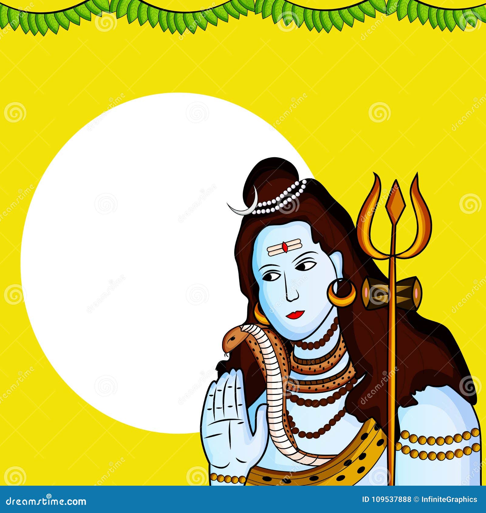 Illustration of Hindu Festival Shivratri Background Stock Vector -  Illustration of artistic, lord: 109537888