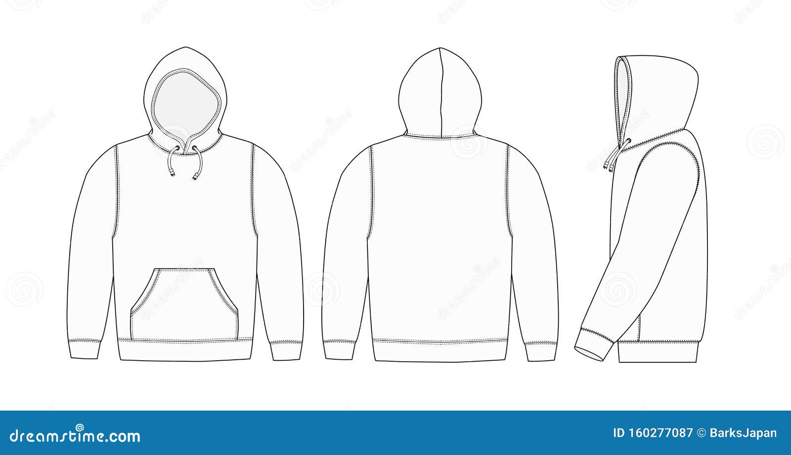 Hoodie Template Vector Images over 4800