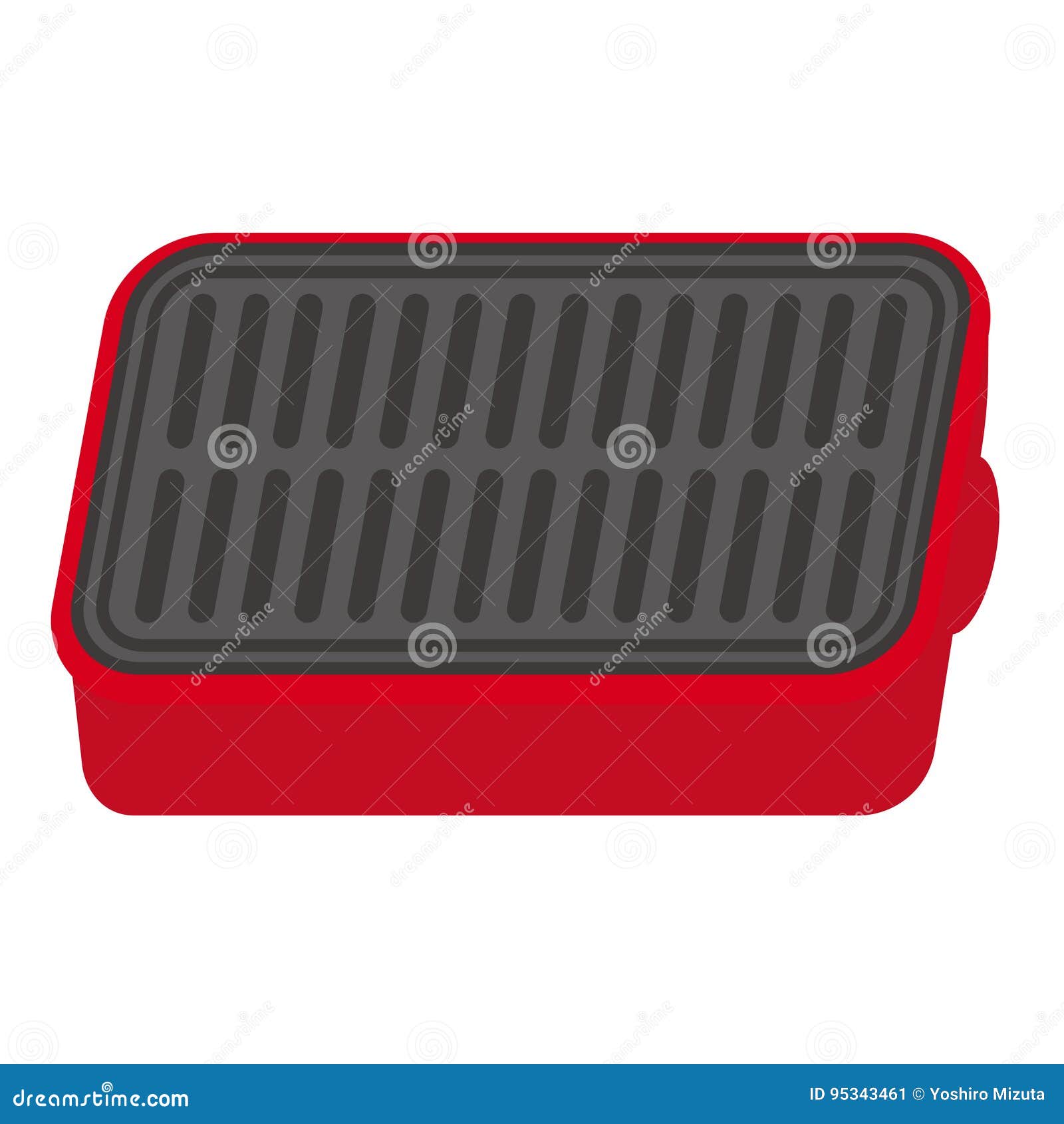 Illustration of Hot plate stock vector. Illustration of closeup - 95343461