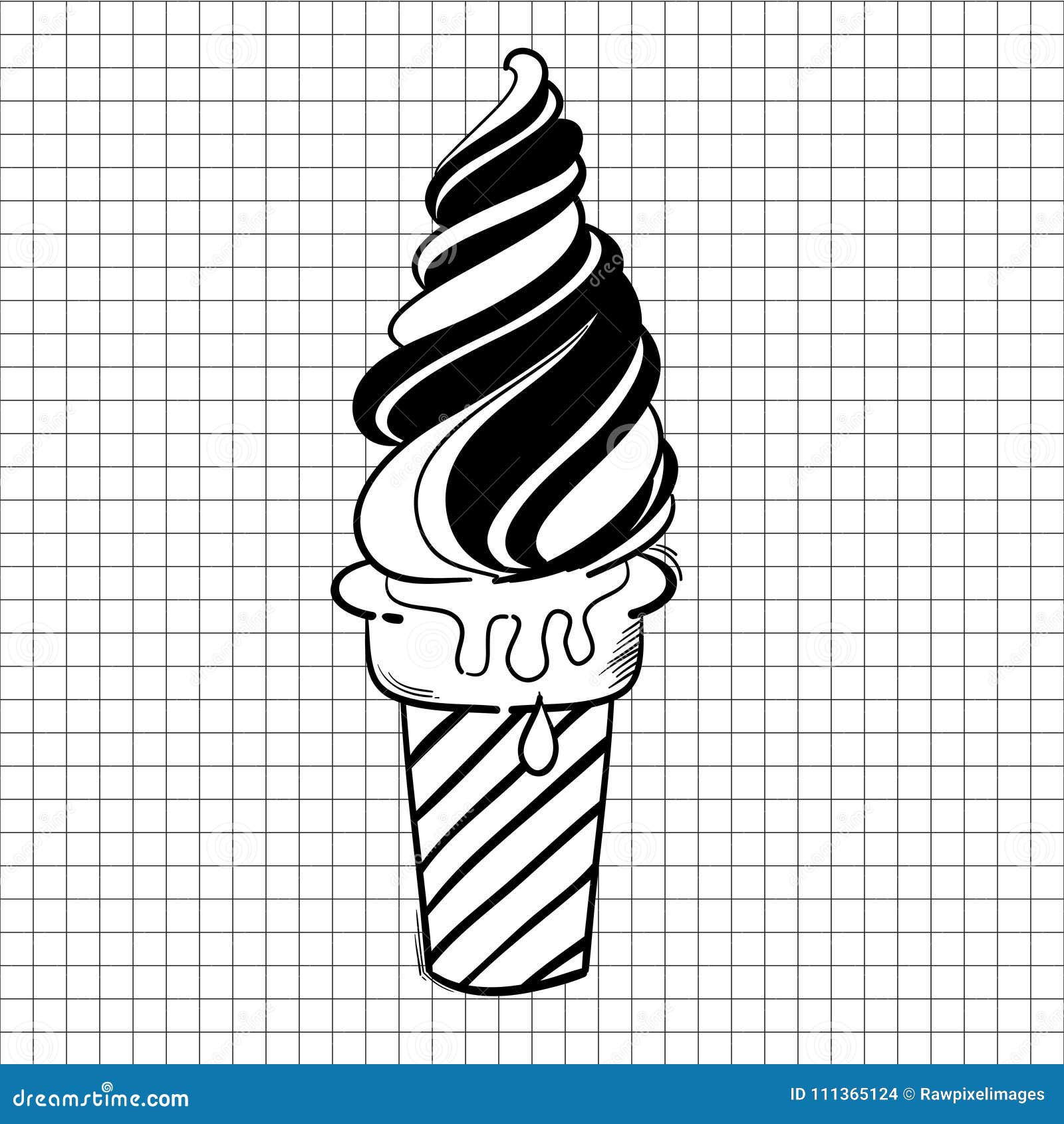 Illustration Ice Cream Isolated on Background Stock Illustration ...