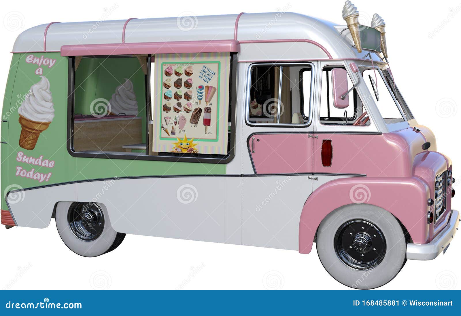 vintage ice cream van