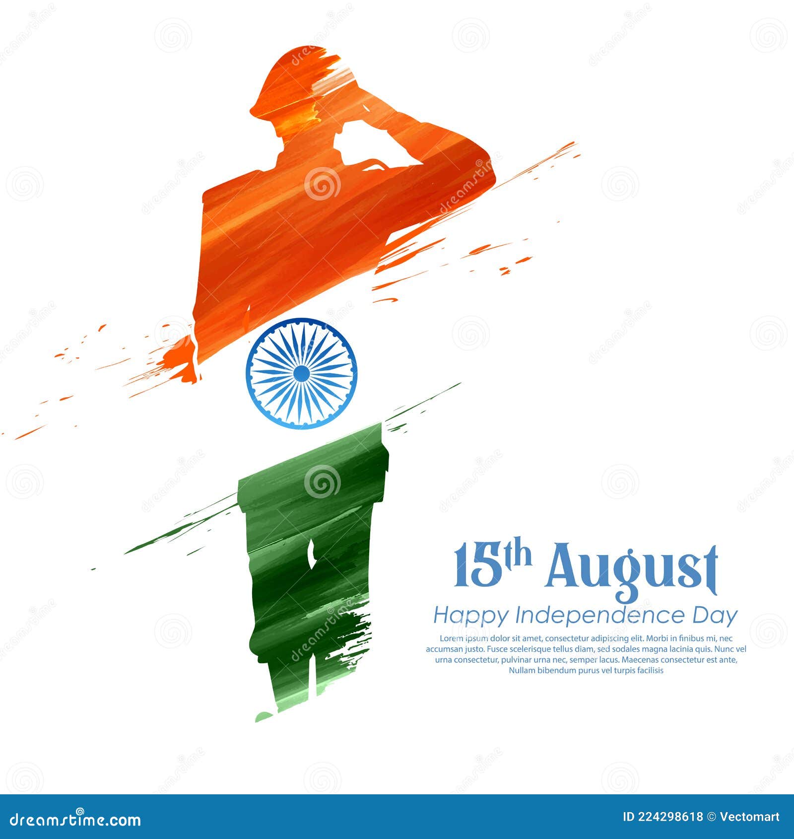 Indian Army Soldier Nation Hero on Pride of India on 15th August Happy  Independence Day Background Stock Vector - Illustration of flag, military:  224298618