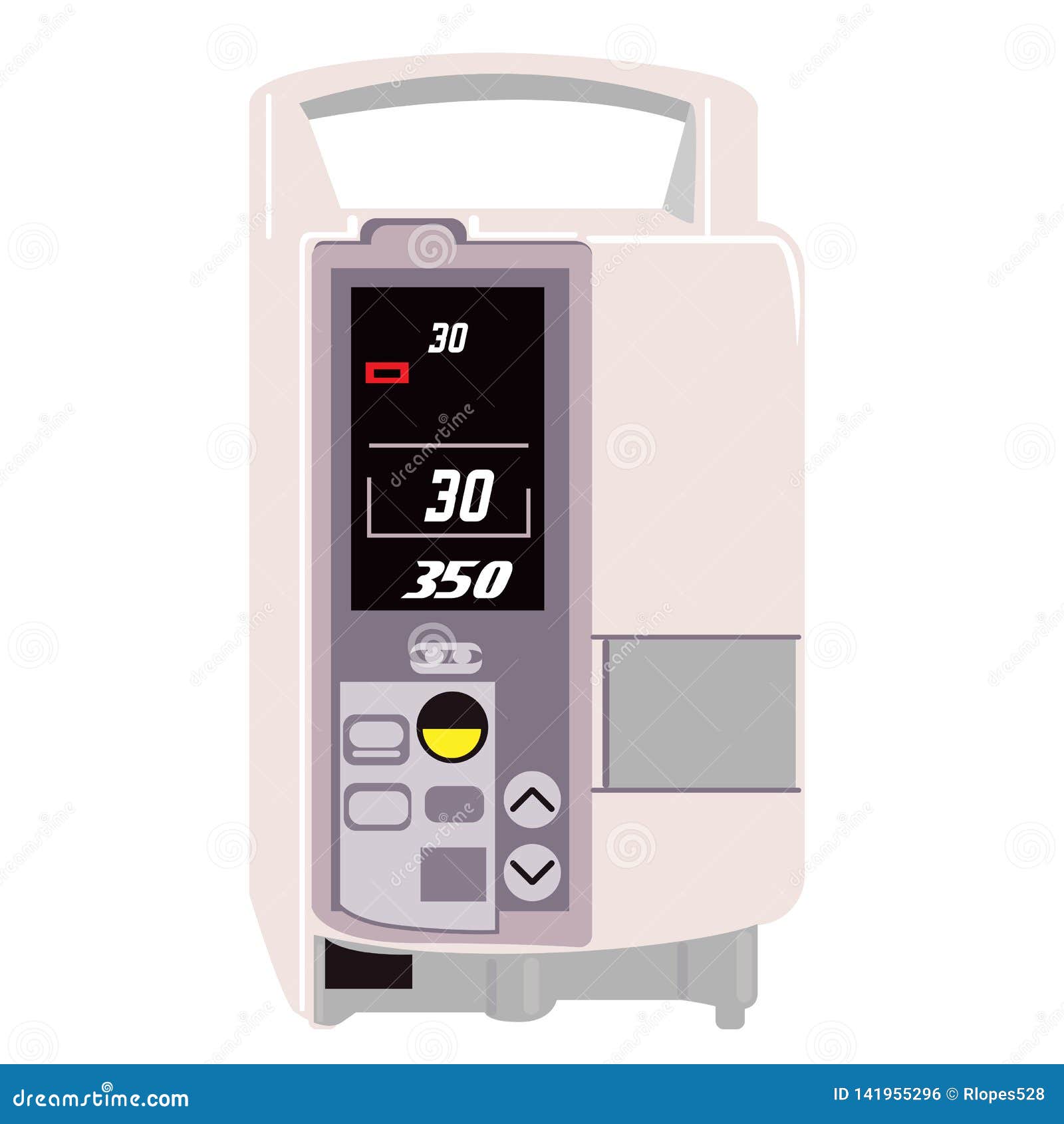 Illustration of a Infusion Pump Stock Illustration Illustration of