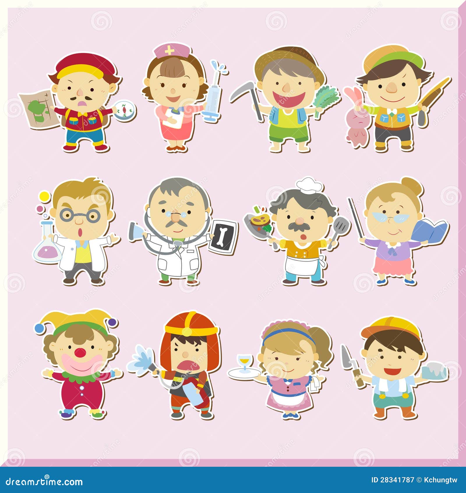 Illustration of Jobs of the World Stock Vector Illustration of clip